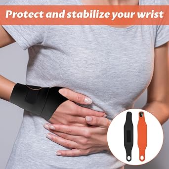 2 PCS Wrist Supports,Ulnar Wrist Brace for Right & Left Hand,Ultra-Thin Elastic Wrist Wraps for TFCC Tear and Repetitive Wrist Use Injury,Fit Both Hands for Sports, Fitness