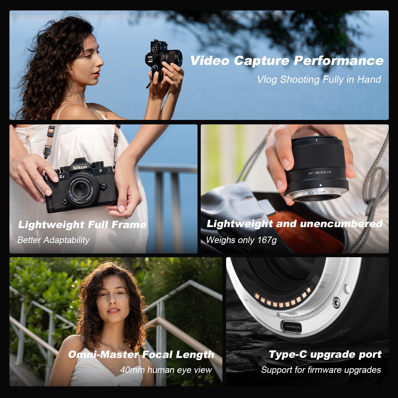 VILTROX FE 20mm f2.8, Full Frame E-Mount AF Lens - Super Wide Angle for Sony e Mount a7III, a7IV, a7R, FX30, ZV-E1, a6100, a6400, a6000, a7SII, a7III, a7C, a7II, a7RII, A1