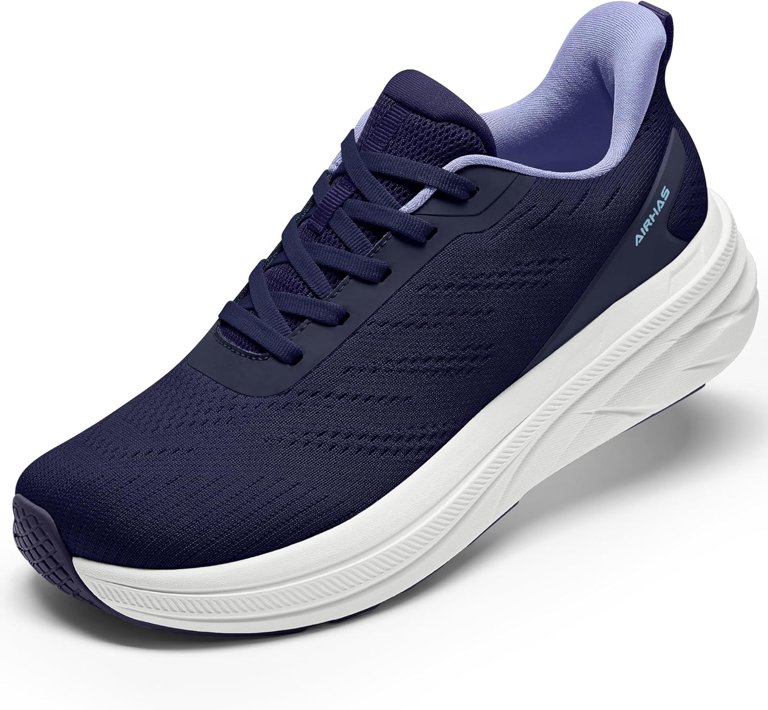 Womens Easy On Walking Shoes Lace Up Comfortable Tennis Shoes with Anatomic Toe Box for Women Breathable Running Sneakers