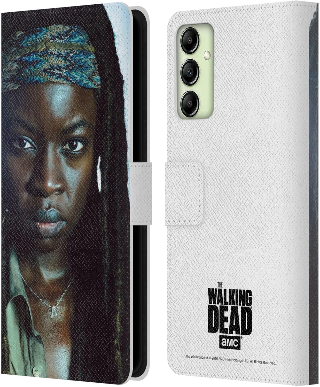 Head Case Designs Officially Licensed AMC The Walking Dead Abraham Characters Leather Wallet Case Compatible with Samsung Galaxy A14 5G