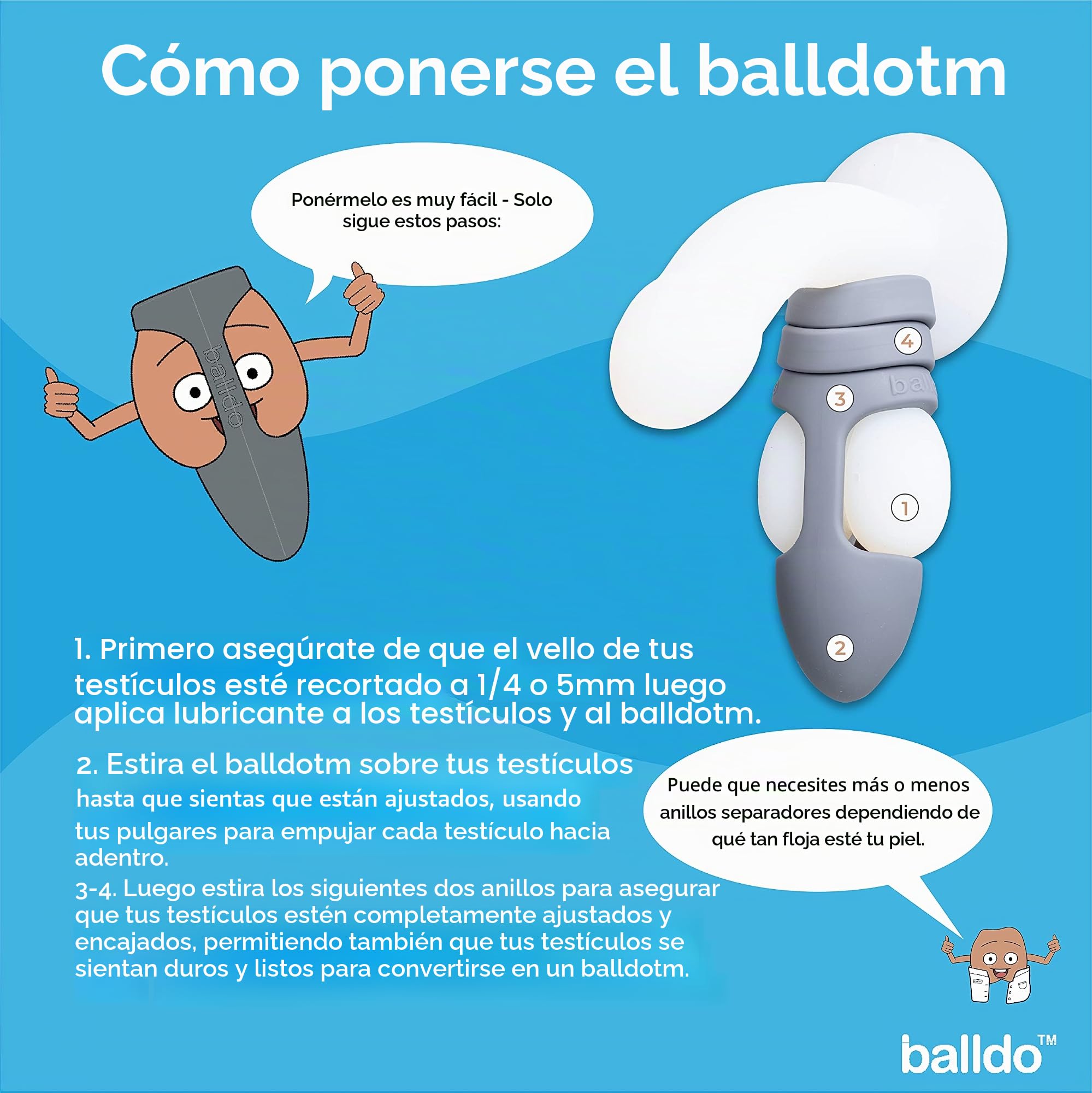 BALLDO, The Worlds First Dildo for Your Balls; Have Your First Ballgasm with This Sex Toy for Adults (Grey)…