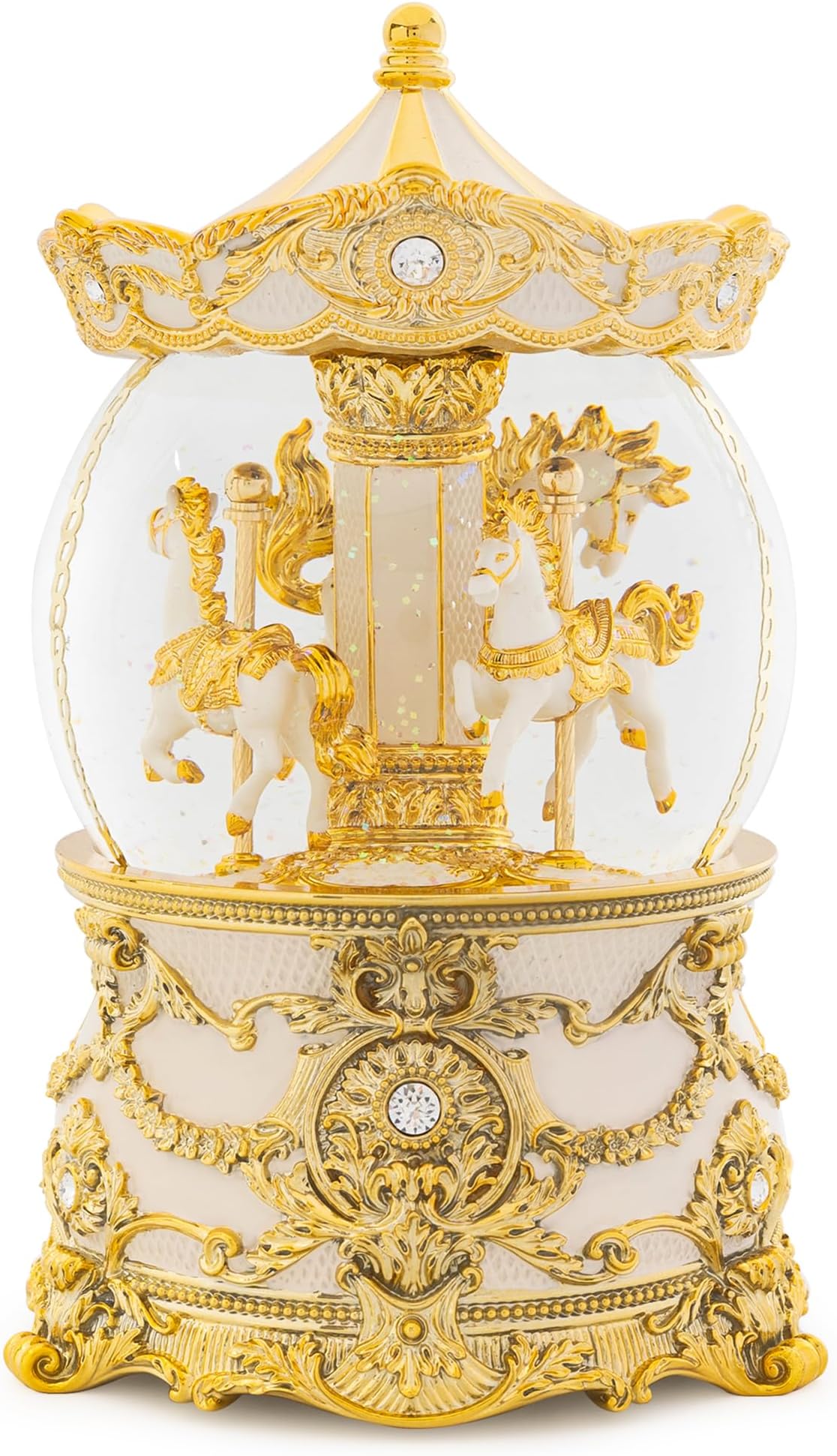 1 Golden Pony Snow Globe Light