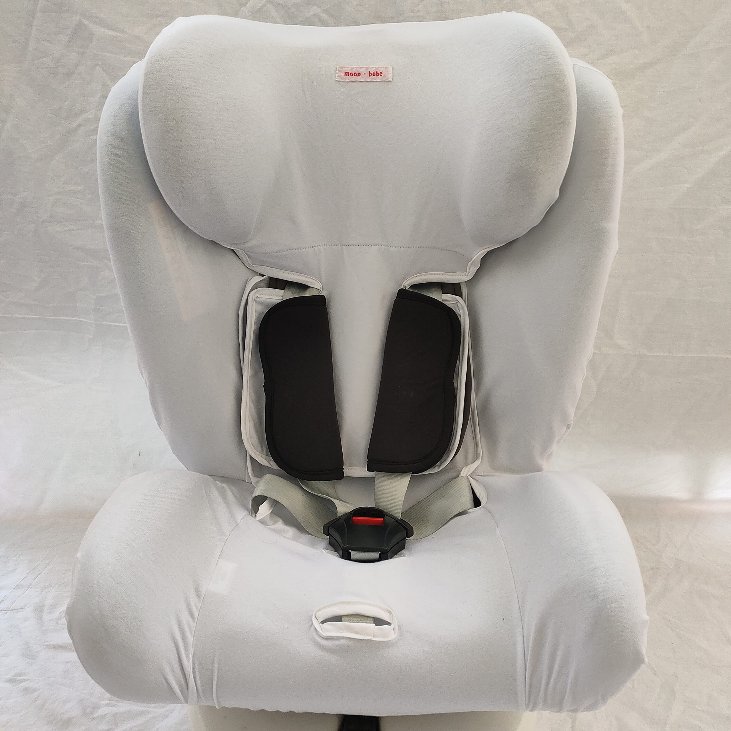 Moon-Bebe Housse pour Star Ibaby – Siège Auto Groupe 0+/1/2/3 Baby Auto Fix NOE (Blanc)