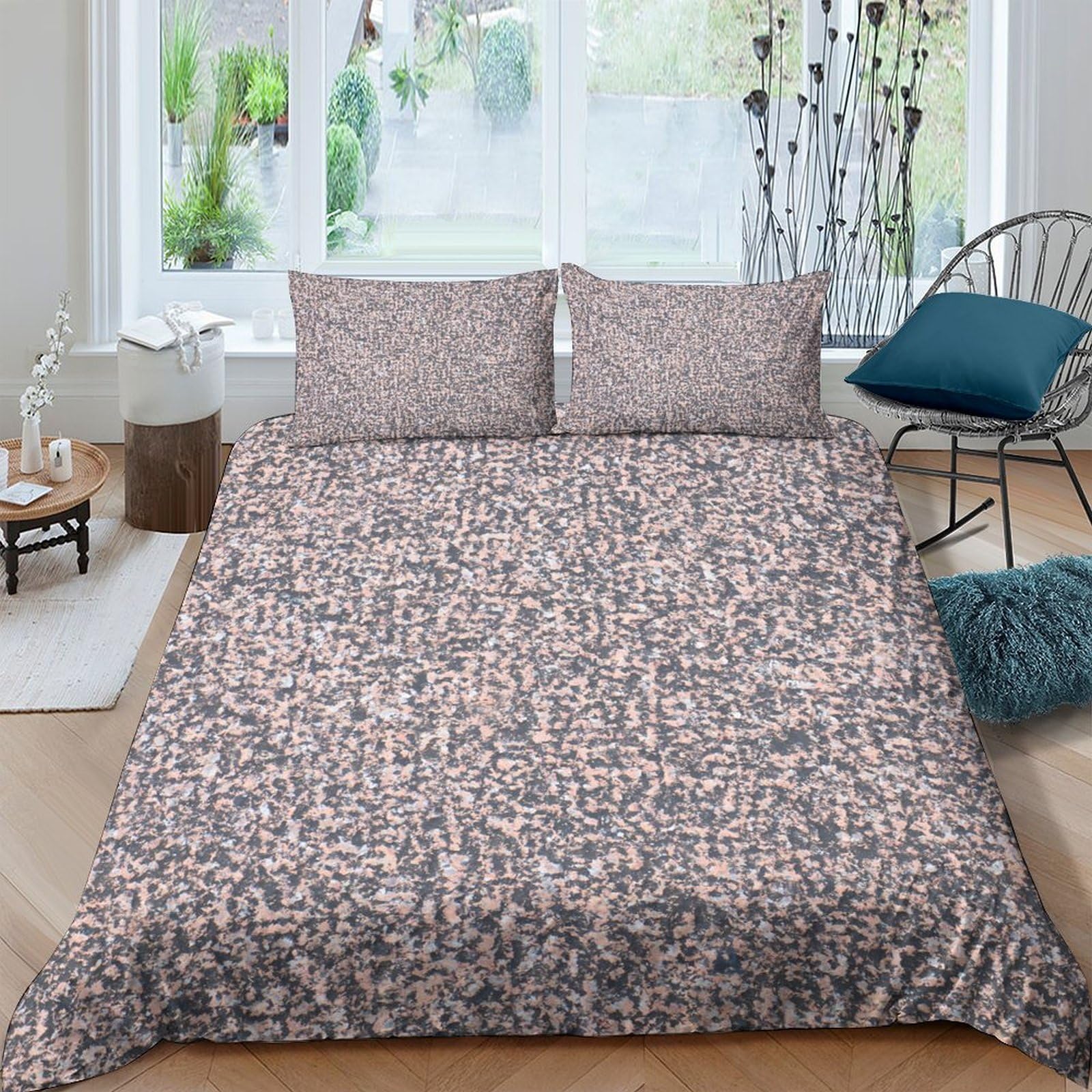Ctjqhvkz Style-5 3D Printed Abstract Mosaic Fitted Sheet Microfiber Soft Breathable Geometric Pattern Mattress Cover For Bedroom Dorm Decor Single（135X200cm）