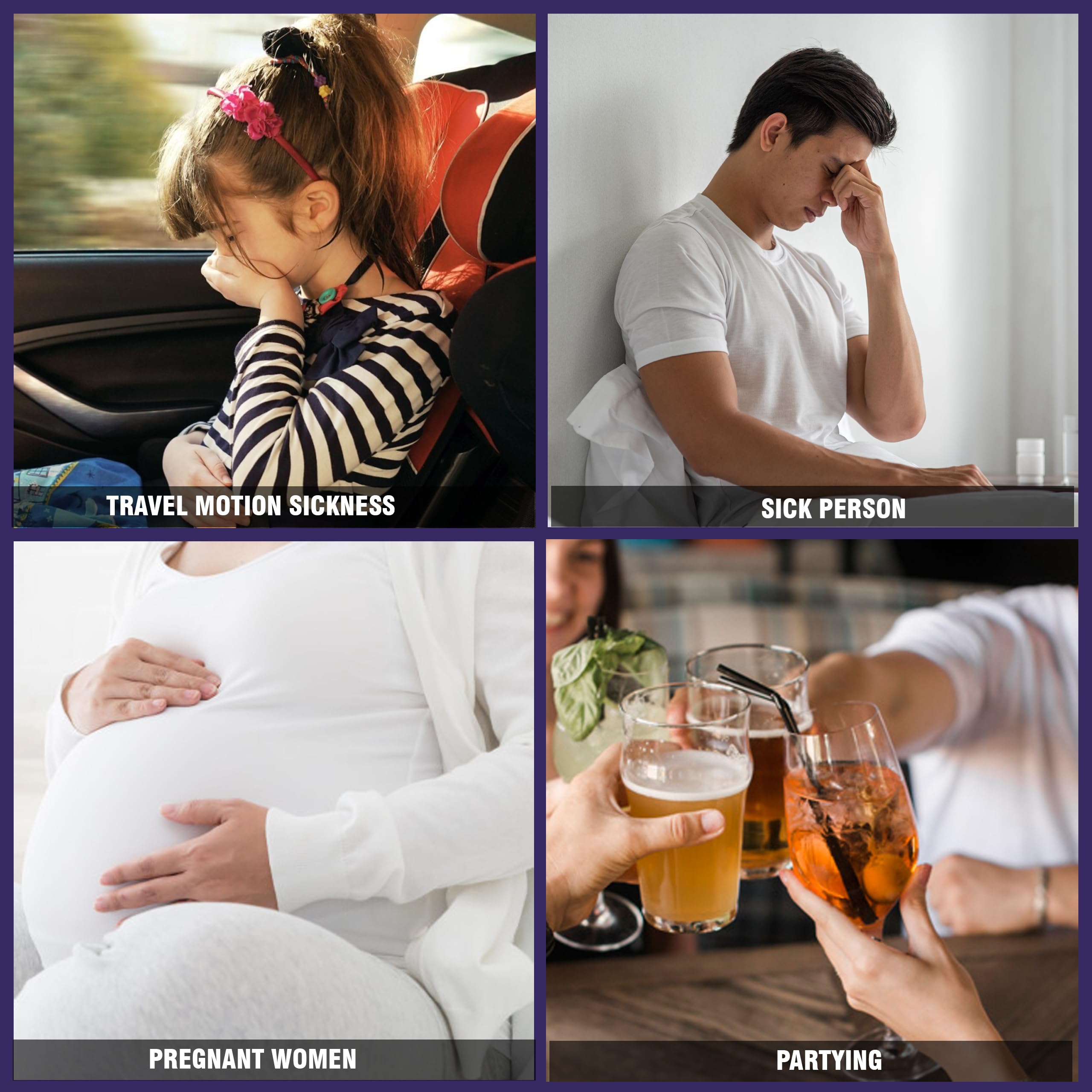 MP MOZZPAK Vomit Bags Disposable – 50 Pack – 1000ml Barf Bags – Leak Resistant, Medical Grade, Portable Emesis Bags, Puke, Throw Up, Nausea Bags for Travel Motion Sickness, Car & Aircraft, Kids, Taxi