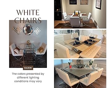 ベランダチェアデザイナーズ Modern Dining Table chair Jordan Dining Chair - White / Brushed Gold