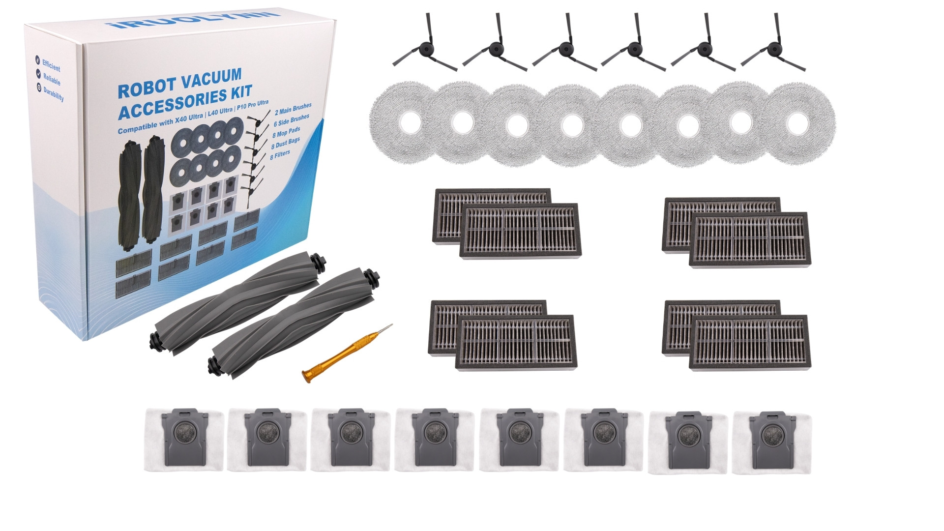 Image of 33PCS Accessories for Mova P10 Pro Ultra (Gen 2), Dreame L40 Ultra (Gen 2)