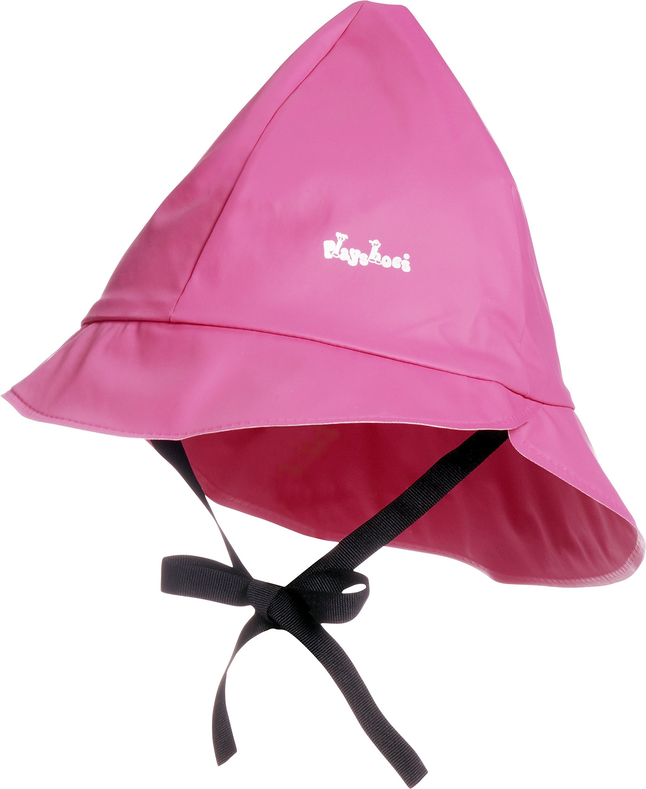 Playshoes Unisex Baby Regenmütze, Baumwollfutter Hat, Pink, S UK
