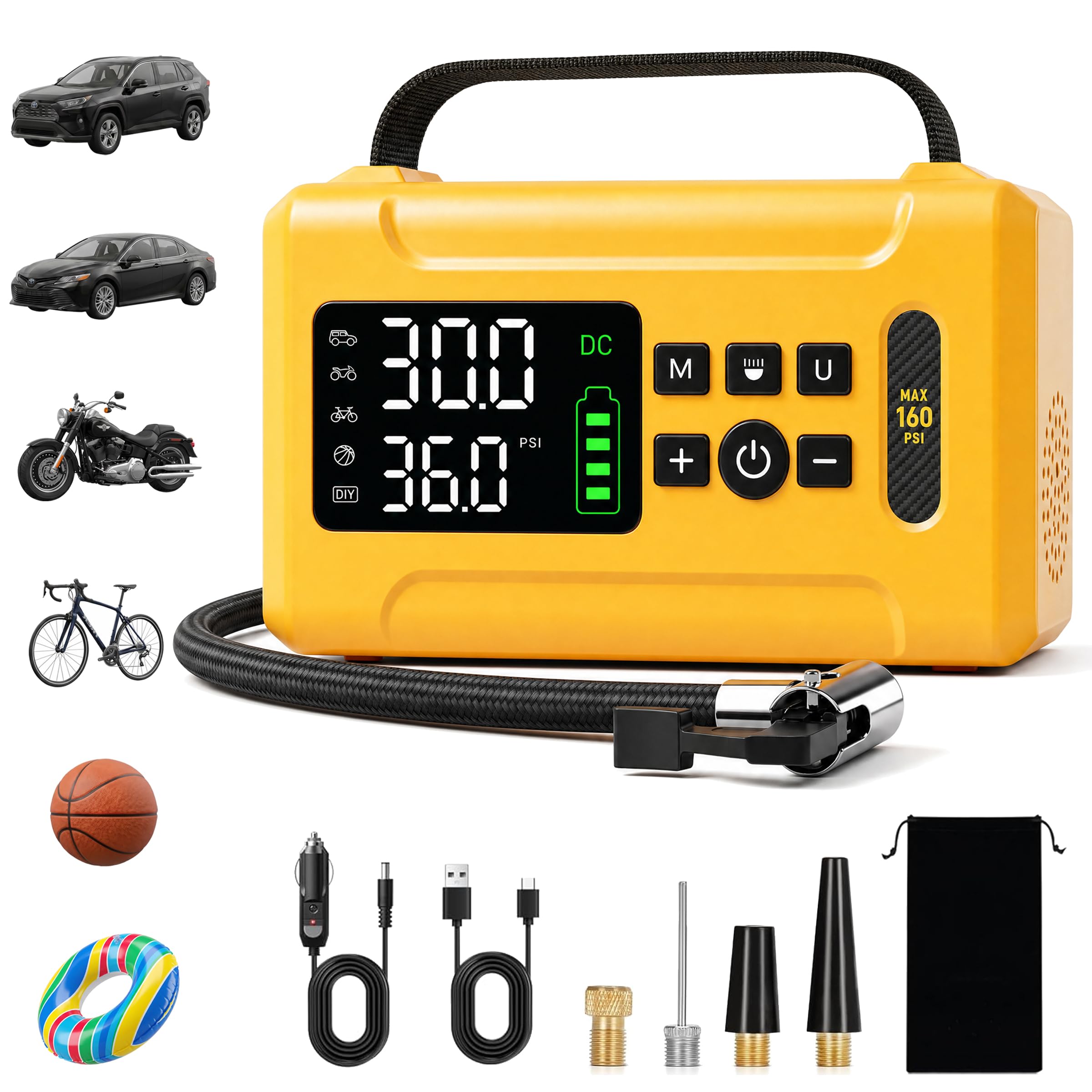 KANWITY Tire Inflator Portable Air Compressor