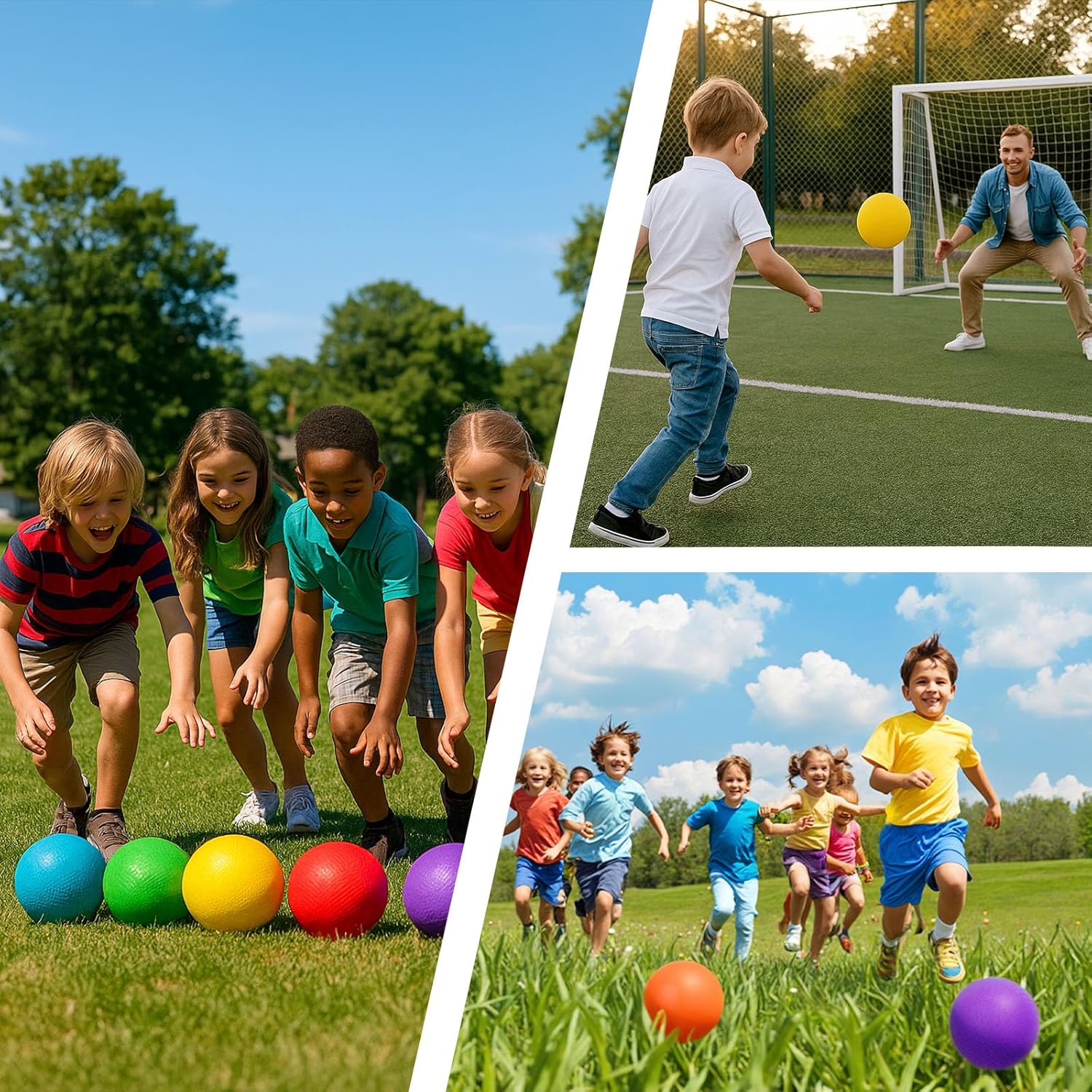 Shindel 6PCS Playground Ball with Air Pump, 5inch Inflatable Dodge Ball for Kids Indoor Outdoor - Image 4