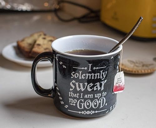 Miniatura 2 de Harry Potter Marauders Map - Taza de cerámica para cámper | Vaso casual con temática del mundo mágico para café, té, cacao, bebidas calientes y