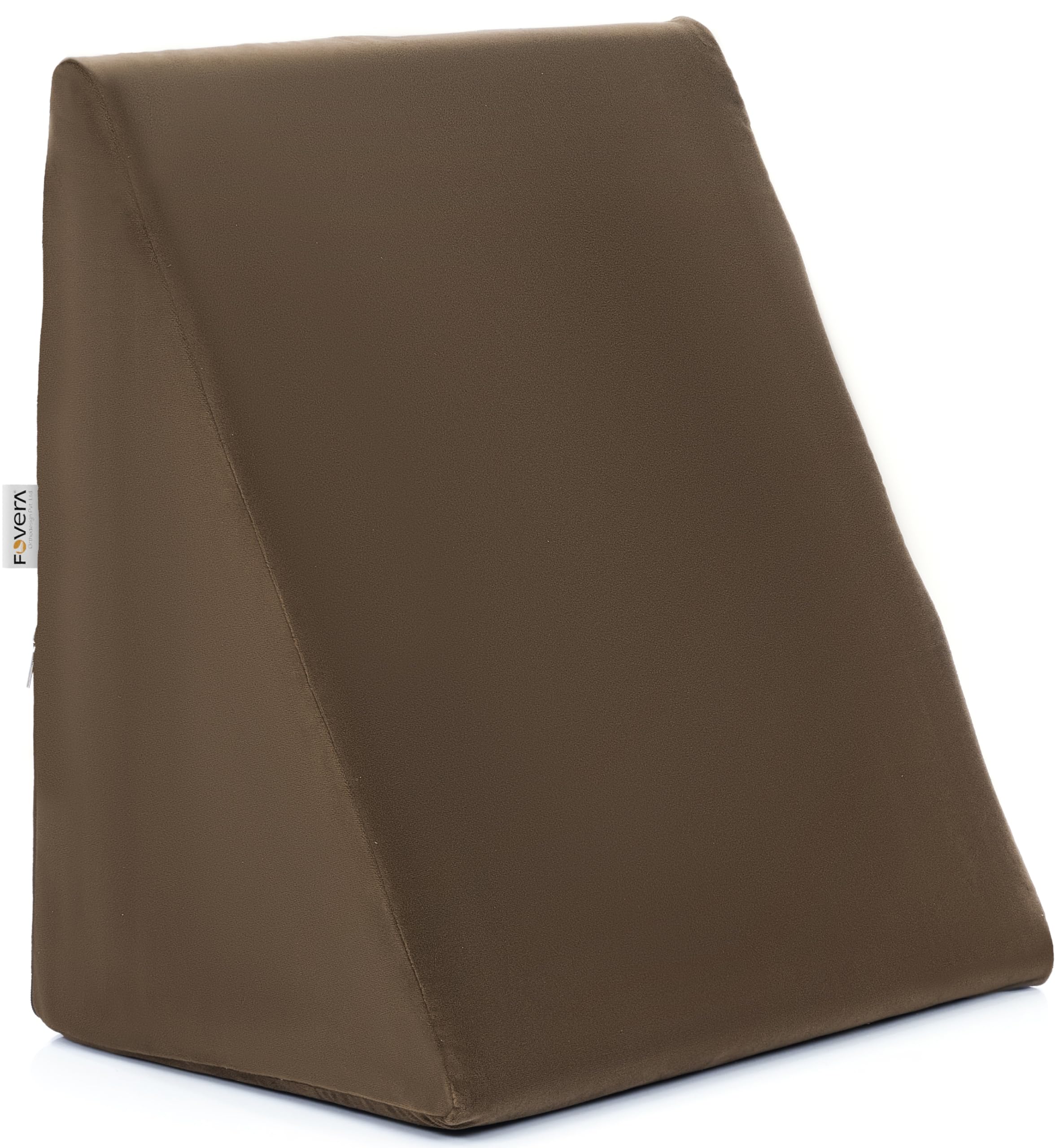 FOVERA Wedge Cushion | 2 Years Warranty | Wedge Pillow Memory Foam for Back Support, Acid Reflux, Snoring, GERD, Leg Elevation, Pregnancy (Brown, 18L x 17.5W x 11H Inch) (B0C5FWLML9) Amazon Price History, Amazon Price Tracker