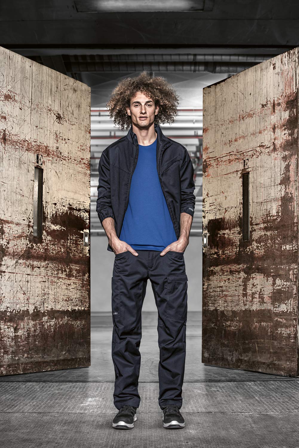Uvex Suxxeed Basic 7451 Herren-Arbeitshose - Dunkelgraue Männer-Cargohose