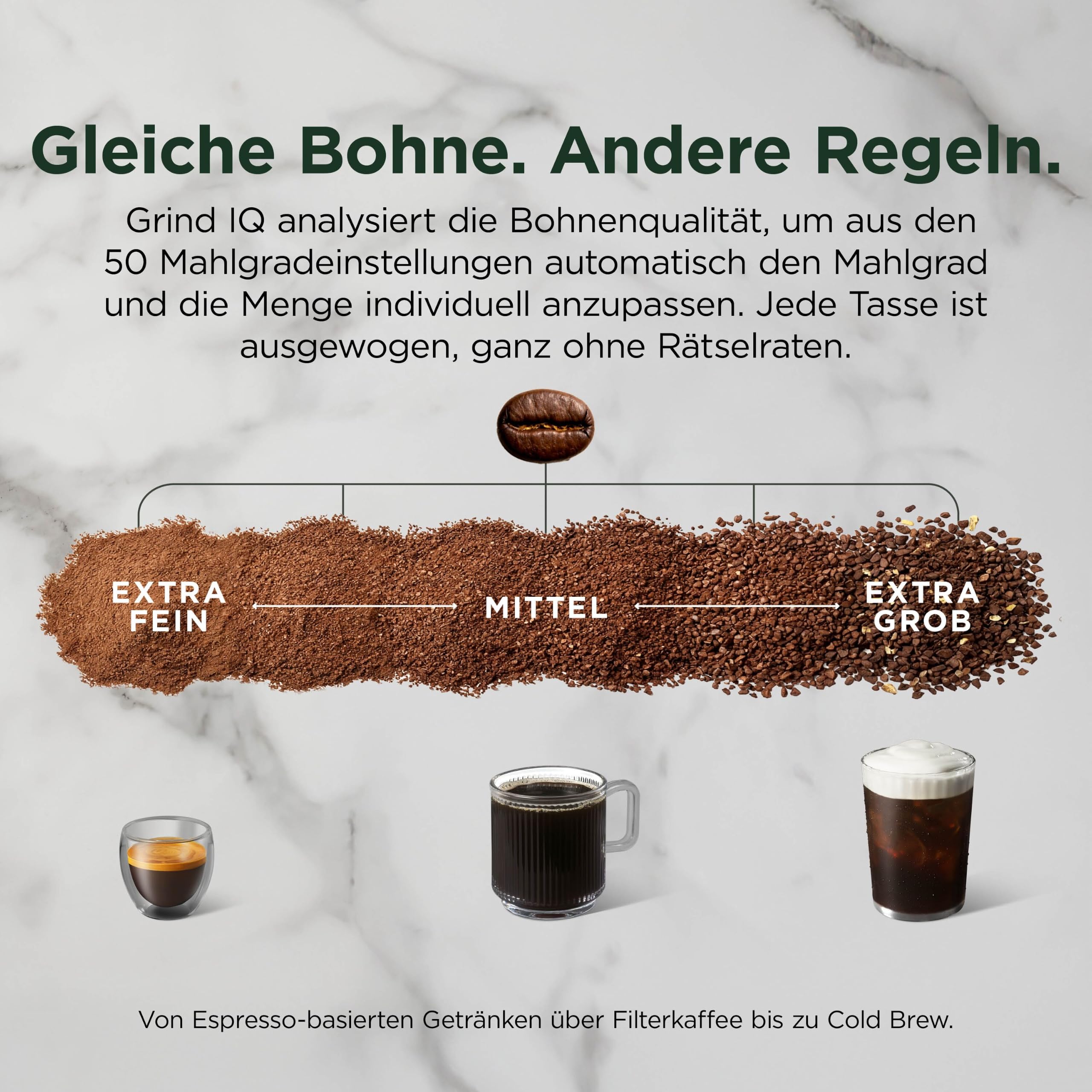 Ninja AutoBarista Kaffeevollautomat für Espresso, Filterkaffee und Cold Brew, 10 Getränkeprogramme und 4 Milchaufschäum-Voreinstellungen, spülmaschinengeeignete, abnehmbare Teile, Silber AE1001EU