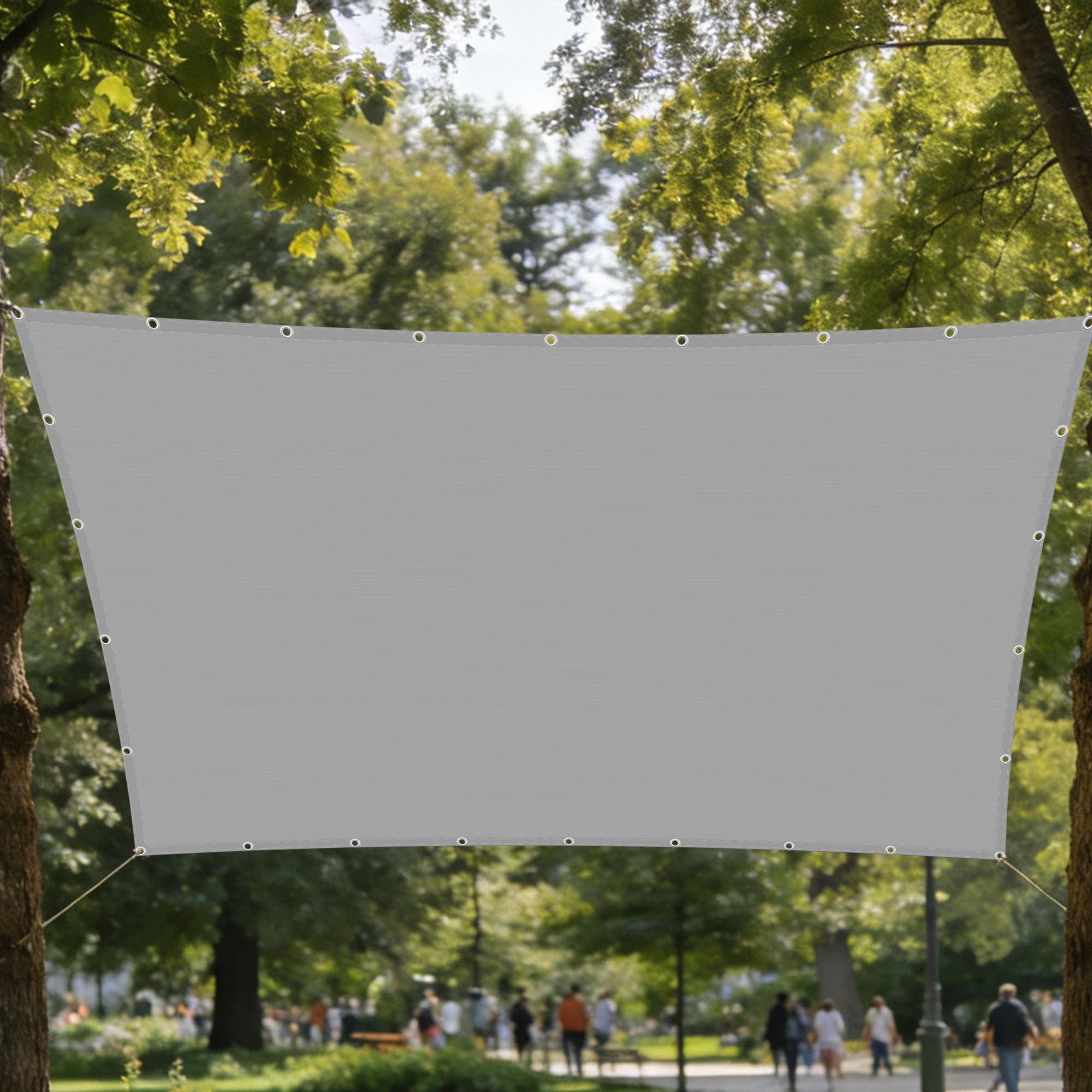 Toile d'ombrage 100x450 imperméable avec oeillets pour protéger votre terrasse