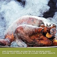 Vista 5 de Fire & Flavor Trozos de Madera de Manzana para Ahumar y Asar a la Parrilla - Totalmente Naturales, de Larga Duración con un Sabor Ligeramente Dulce