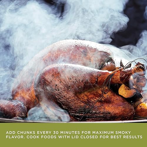 Miniatura 23 de Fire & Flavor Trozos de madera de nogal para ahumar y asar a la parrilla, totalmente natural, de larga duración con un sabor ligeramente dulce