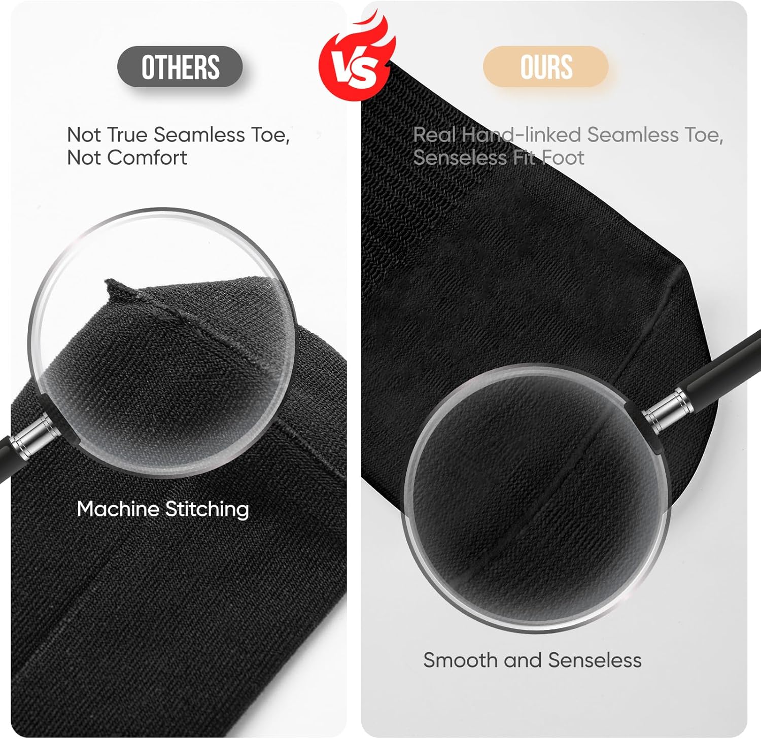 Womens Scrunch Crew Socks: Retro Solid Slouch Mid Calf Socks - Cotton Casual Athletic Socks - Image 4