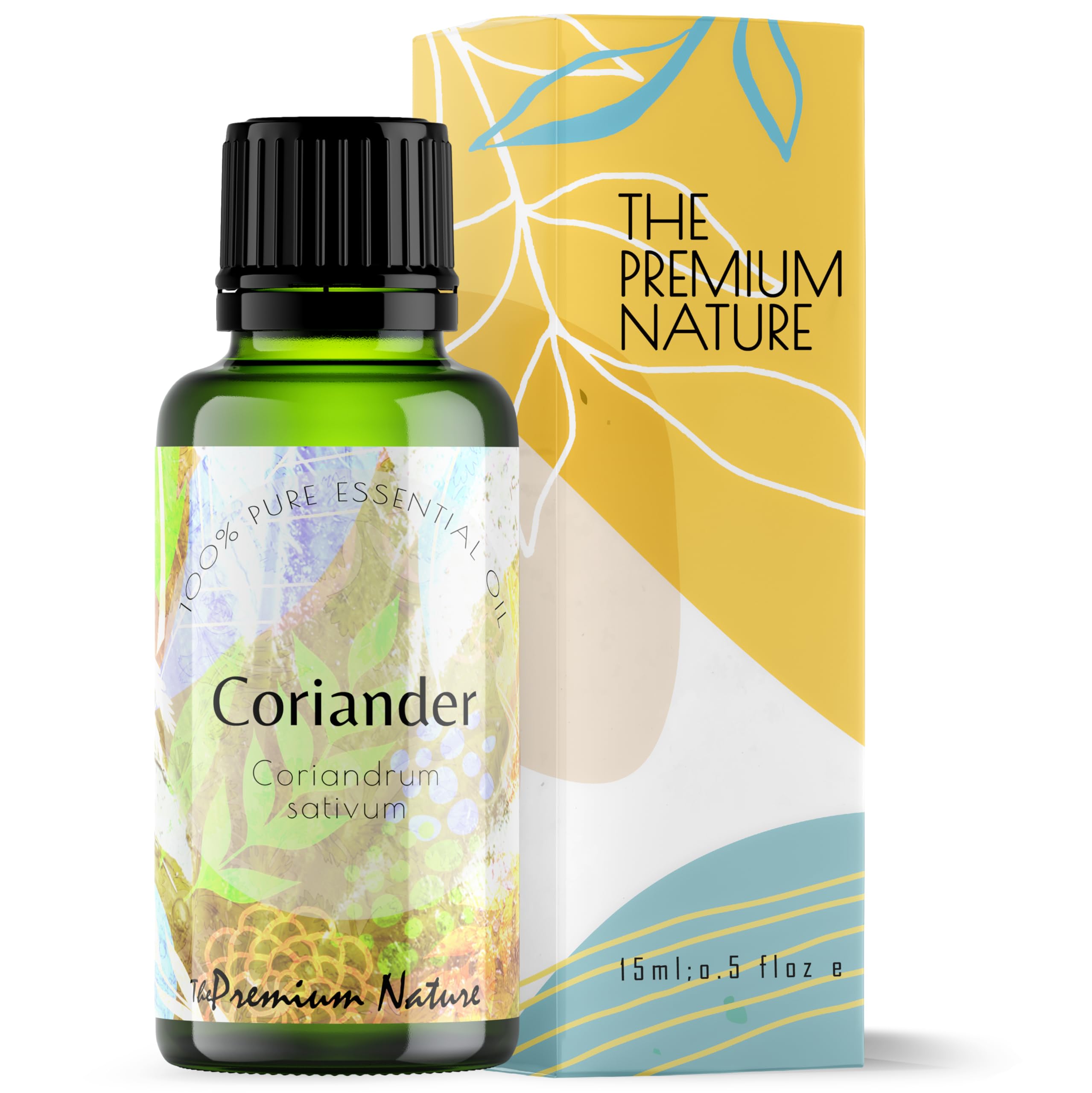 The Premium Nature Coriander Essential Oil for Enhanced Wellbeing | 100% Natural Coriander Oil | Essential Oils for Body Comfort | Pure Aromatherapy | Sweet, Spicy & Herbaceous Scent, 15 ML