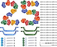 NOSTIFY 25PCS Colorful Pig Nose Rock Climbing Holds with Handles - Durable Weatherproof Kids Playground Set Accessory, Hardware Included