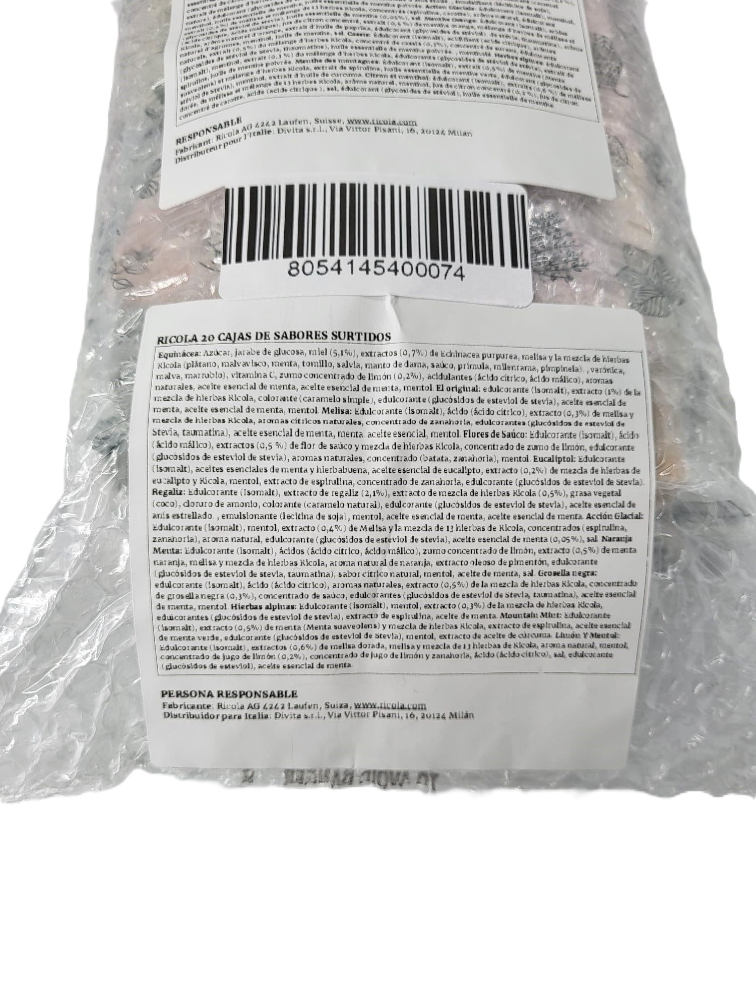 Kit de novedad – caramelos de hierbas sin azúcar en muchos sabores surtidos (20 estuches)