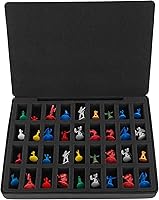 Vista 1 de Caja de figuras miniatura de EVA dura, funda de transporte de 36 ranuras, capa de espuma previamente ranurada compatible con DND y todas