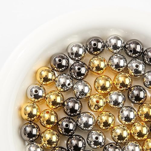 Miniatura 8 de Cuentas acrílicas de 0.63 pulgadas (0.630 in), cuentas de trébol, cuentas coloridas redondas multicolor para hacer joyas de bricolaje (cuentas de