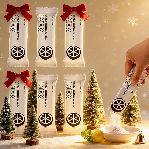 xcivi Paquete de 6 máquinas de hielo para el hogar en polvo descalcificador compatibles con GE Profile Opal Ice Maker, máquina de hielo