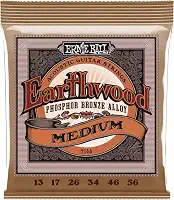 ENCORDOAMENTO 013-056 P/ VIOLAO ACO EARTHWOOD TENSAO MEDIA PHOPHOR BRONZE P02144 ERNIE BALL