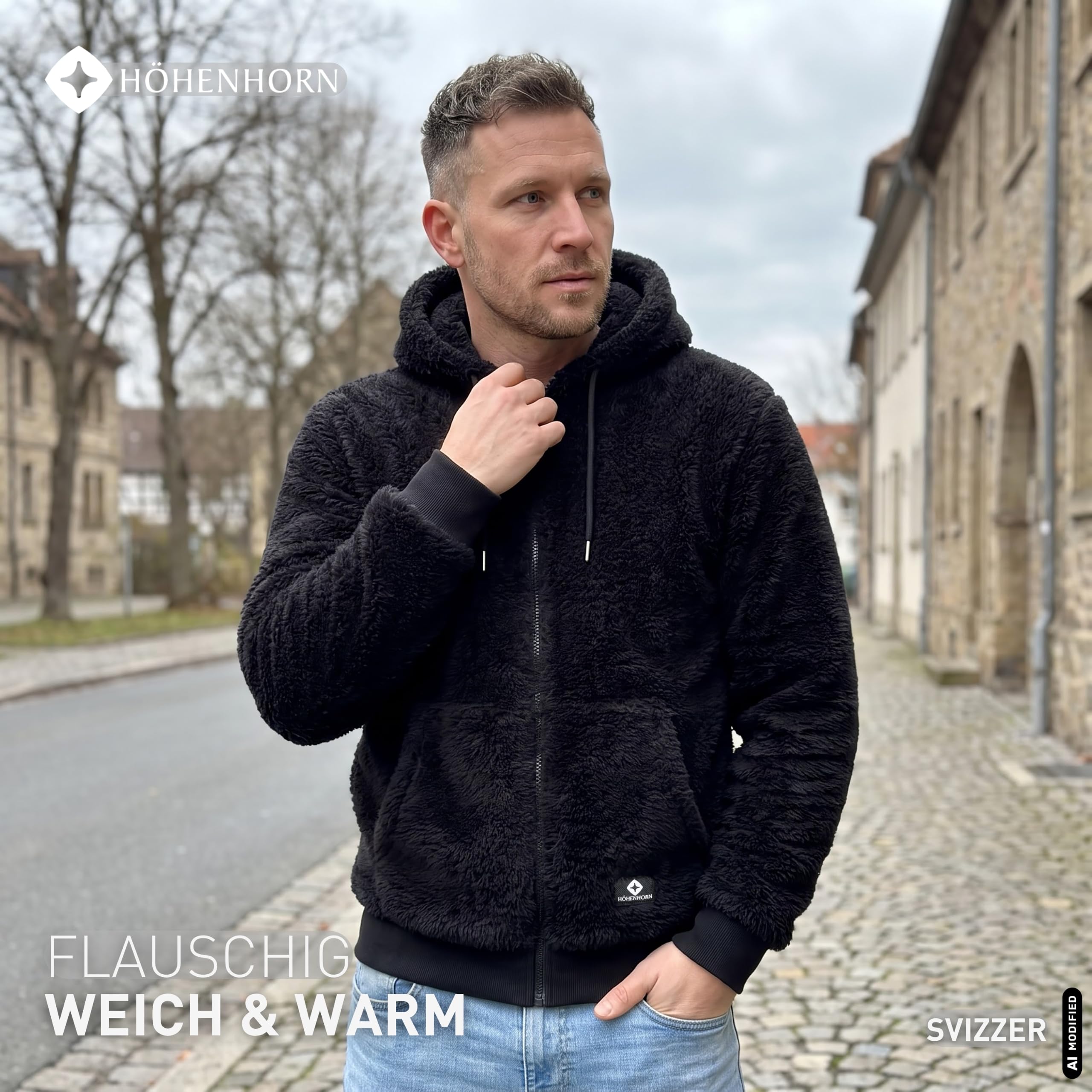 Höhenhorn Svizzer męska bluza z kapturem czarna rozm. XXL