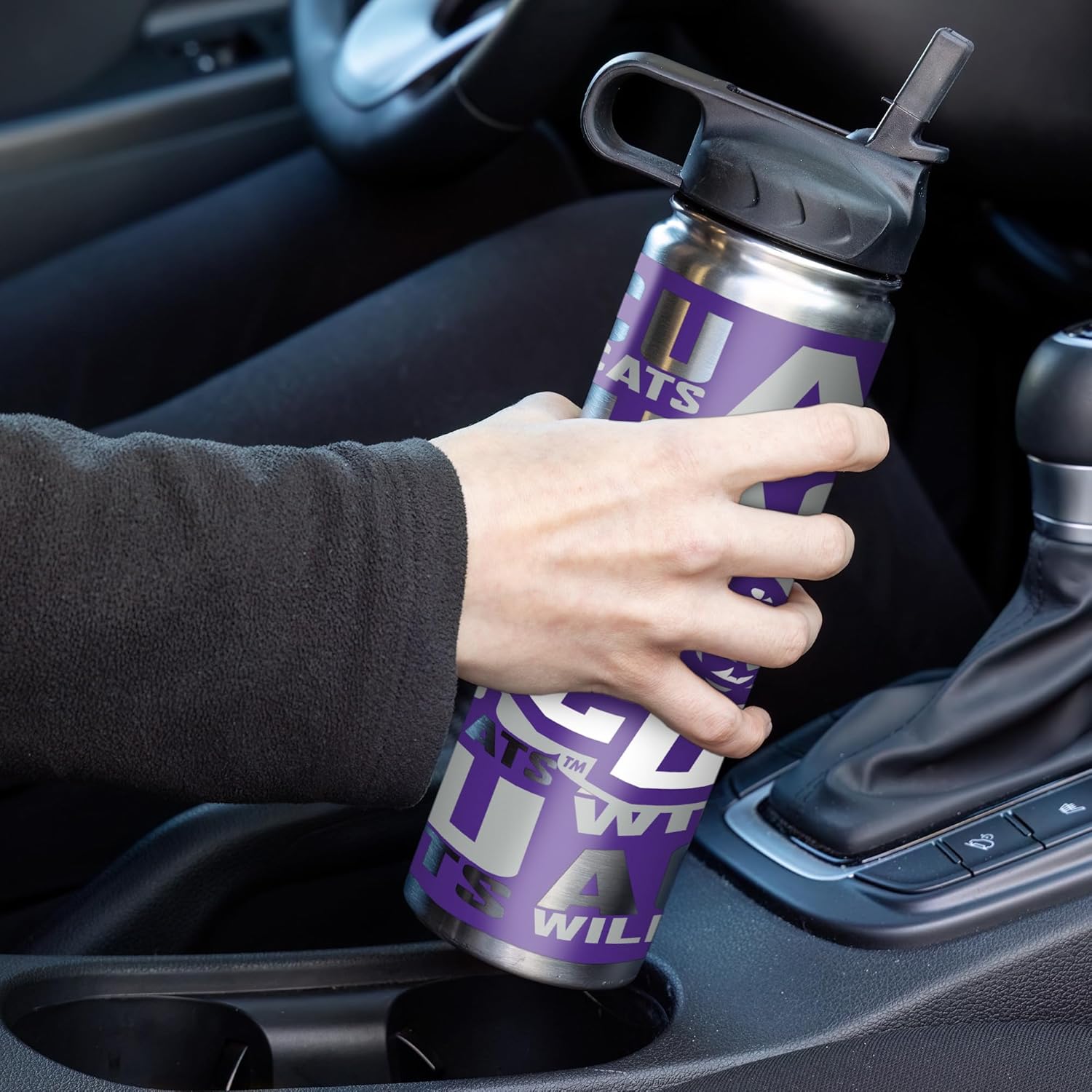 Rico Industries NCAA 22oz Stainless Steel Tumbler with Lid - Great For Coffee, Tea, Water or Cocktails - Image 2