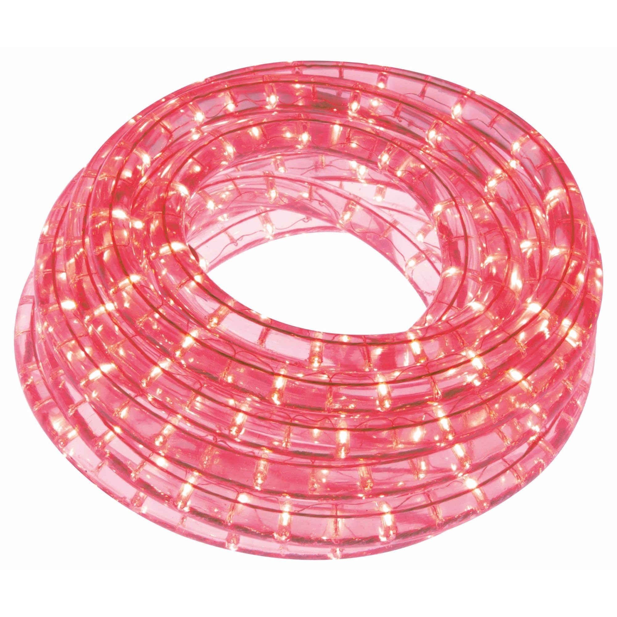 HQ-Power LED-Lichtschlauch, Lichterschlauch außen wetterfest, Lichtschlauch LED, Lichterkette Schlauch, LED Schlauch, Weihnachten, Party, flexibel, Dekoration, 36 LEDs/Meter, rot, 9 m