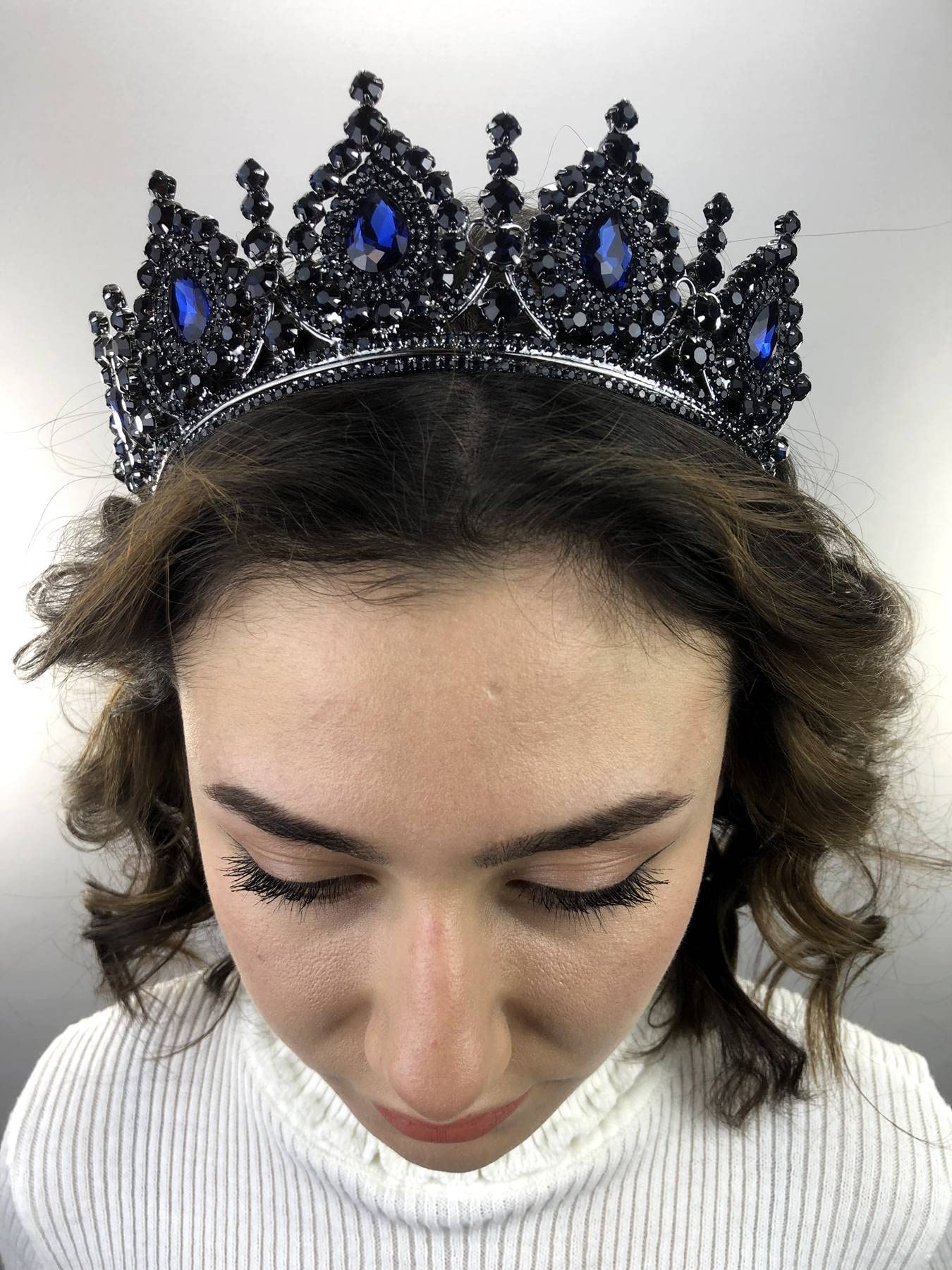 Hobigram Lacivert Marie Kına Ve Gelin Tacı
