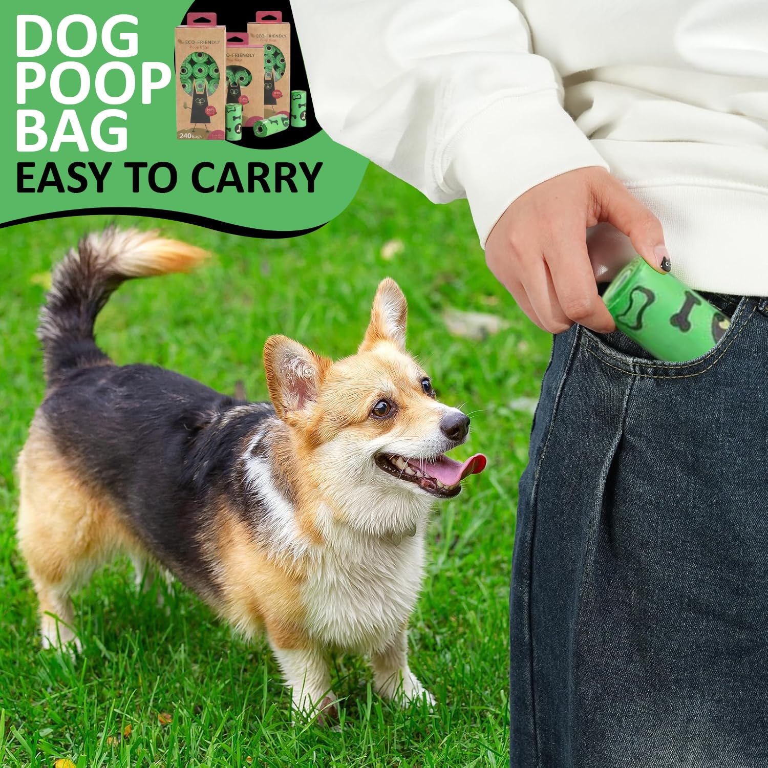 Meadows & Mutts Dog Poop Bags (240 Count) Gallery Image