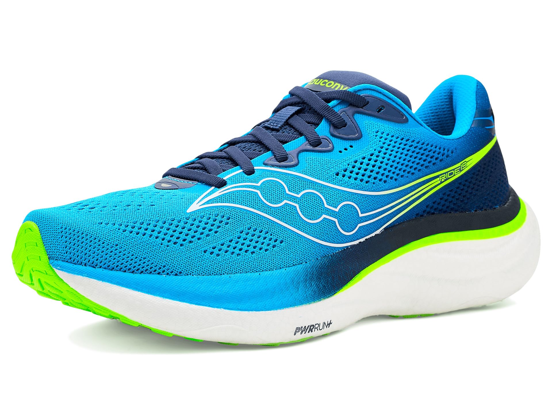 Saucony Ride 19 Colour Black Pewter, Size 40.5 EU 145 - Blac