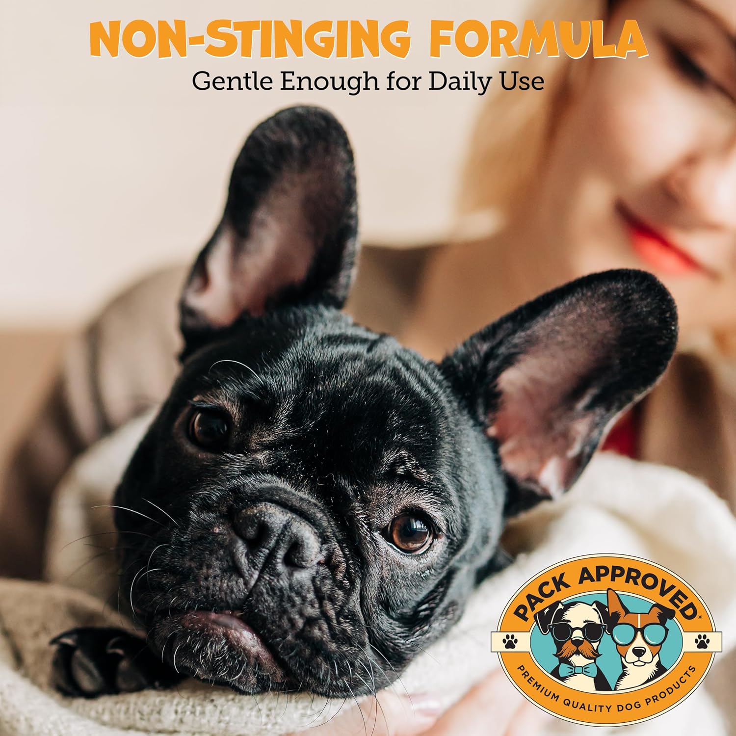 パック承認済みアドバンストイヤーワイプ 犬と猫用 アロエベラ - 優しい、刺激のないイヤークリーナー 猫と犬用 - 脱臭と耳垢の除去