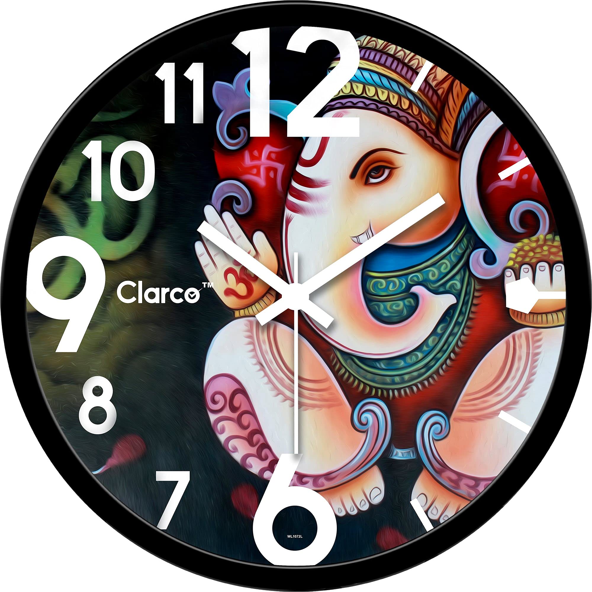 Clarco Designer Decorative Analogue Round Plastic Wall Clock with Glass for Home/Living Room/Bedroom/Kitchen/Office (12 x 12 Inch / 30 x 30 cm)(WL_1072L) (B095KMB8CH) Amazon Price History, Amazon Price Tracker
