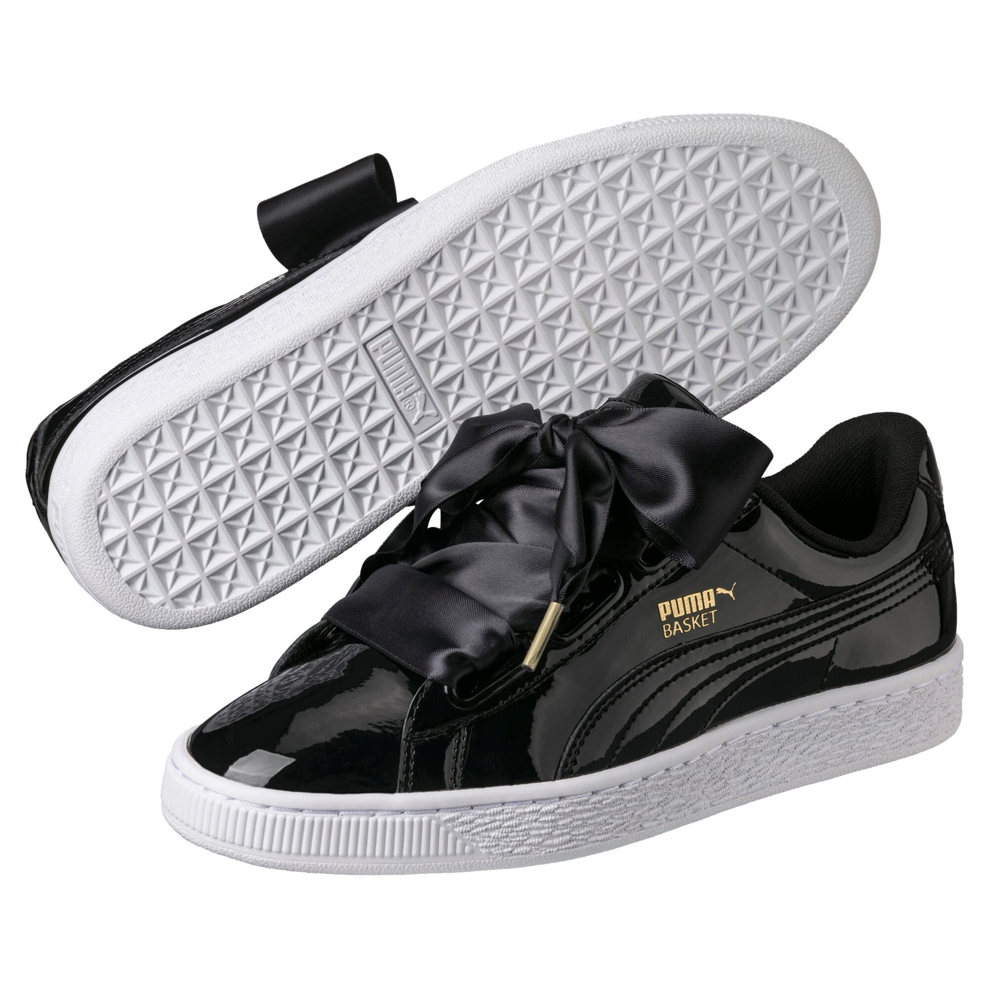 Puma - Basket Patent Iced Glitter Jr, Scarpe da Ginnastica Basse Bambine e Ragazze