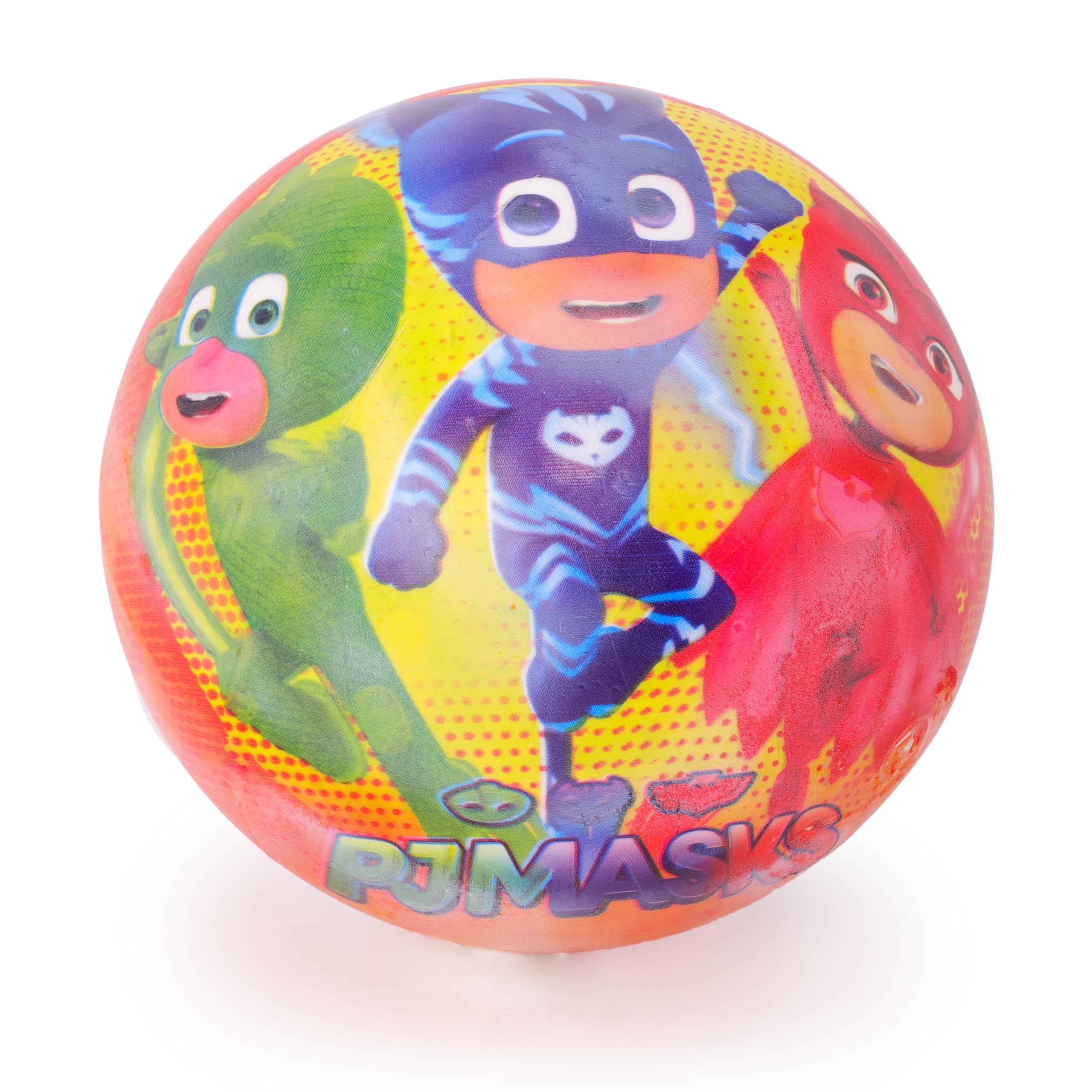 Toyland PJ Mask Ball - Design Features All Characters - Owlette, Catboy and Gekko - Measures 23cm