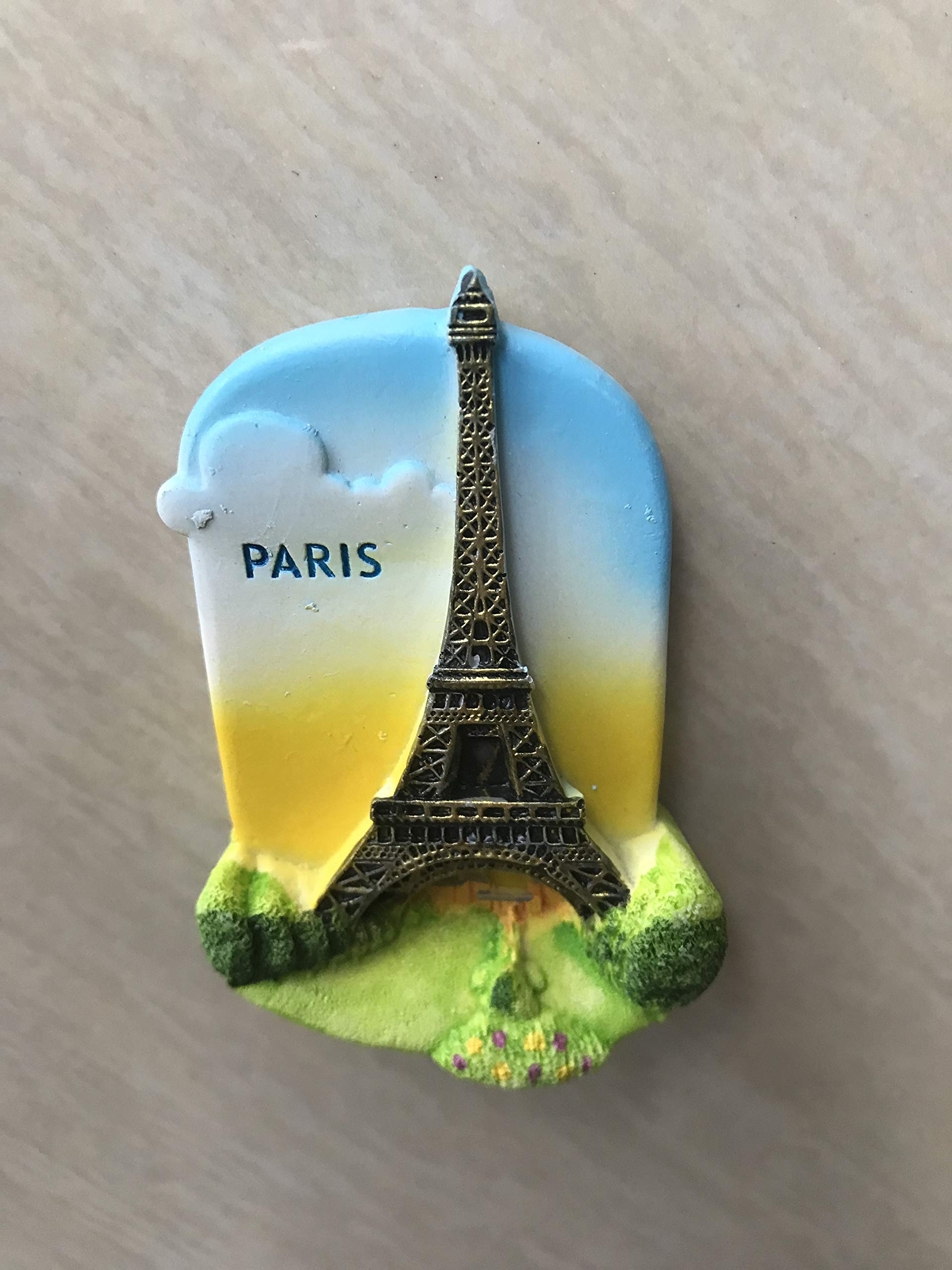 Magnete Da Frigorifero 3D Parigi Francia - Souvenir Di Viaggio, Adesivo Magnetico Per Casa E Cucina, Fatto A Mano In Metallo, Dimensioni 7,5x7 Cm, Regalo Originale
