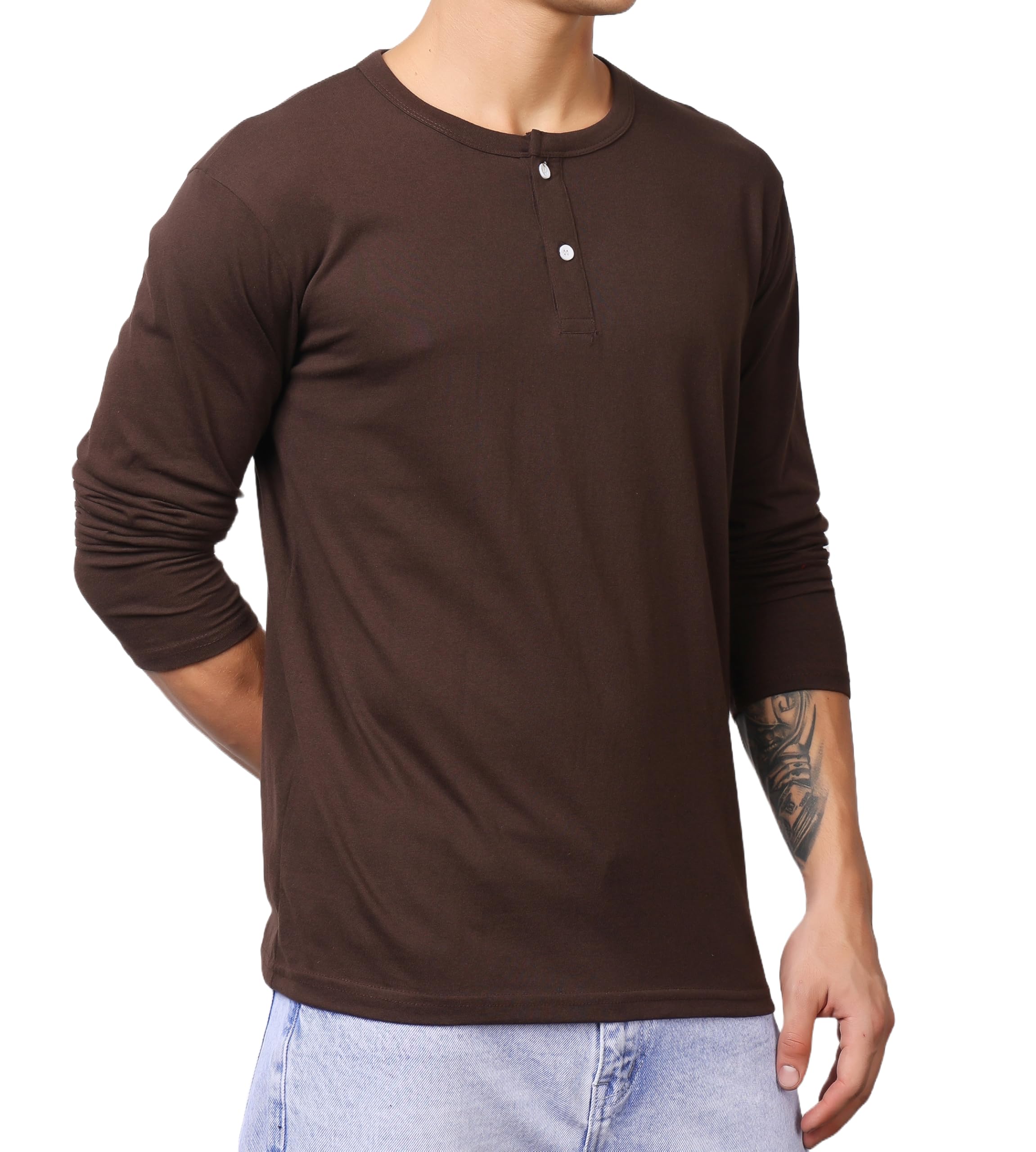 London Hills t Shirt for man | Solid Henley t Shirts for Mens | Casual Wear Tshirt for man | Shirts Men | Tshirt Shirts Men | Full Sleeve t Shirt for Men’s | Mens tees | t-Shirts Stylish Everyday Use
