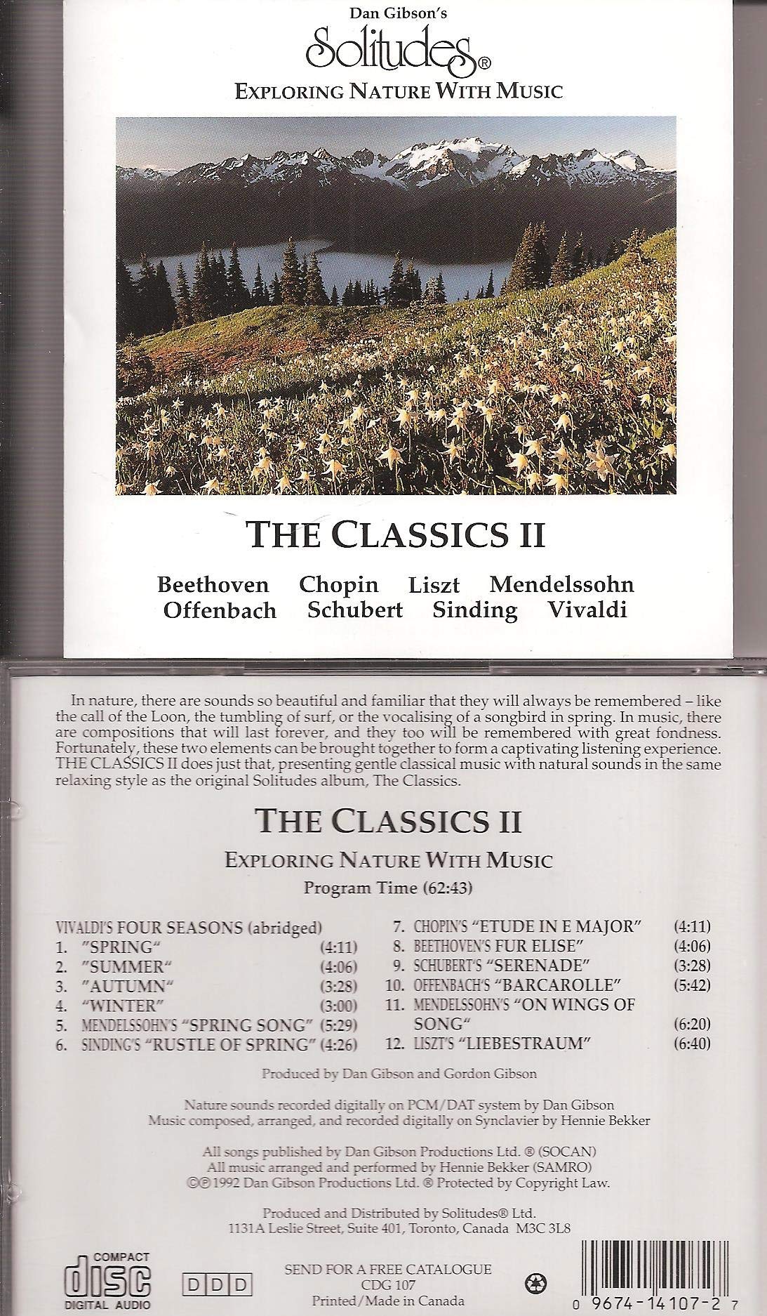 Classics II Dan Gibson's Solitudes