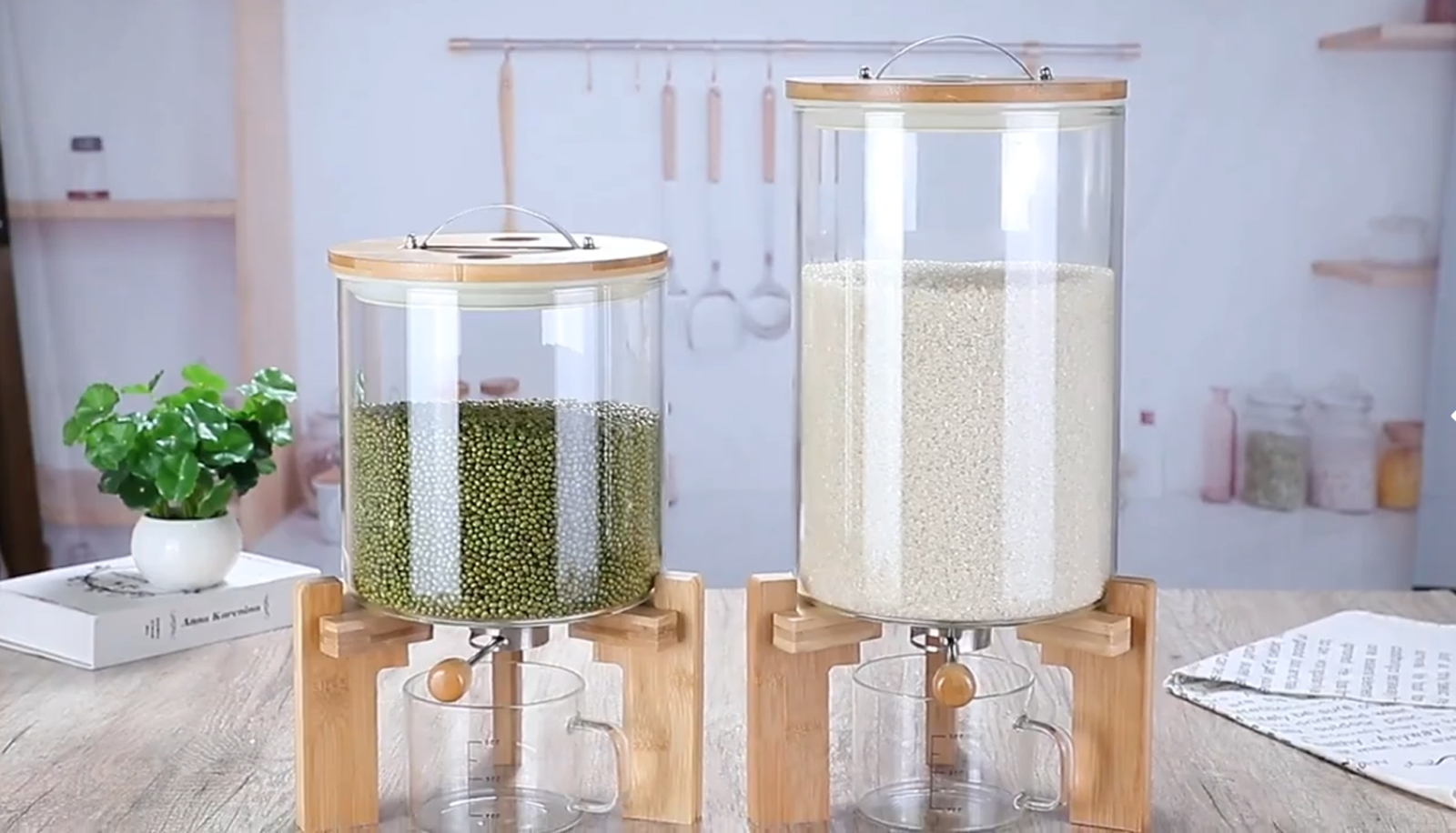 Shop Rice Dispenser Watch Rice Dispenser, aprilhp rice dispenser, cereal dispenser on ...