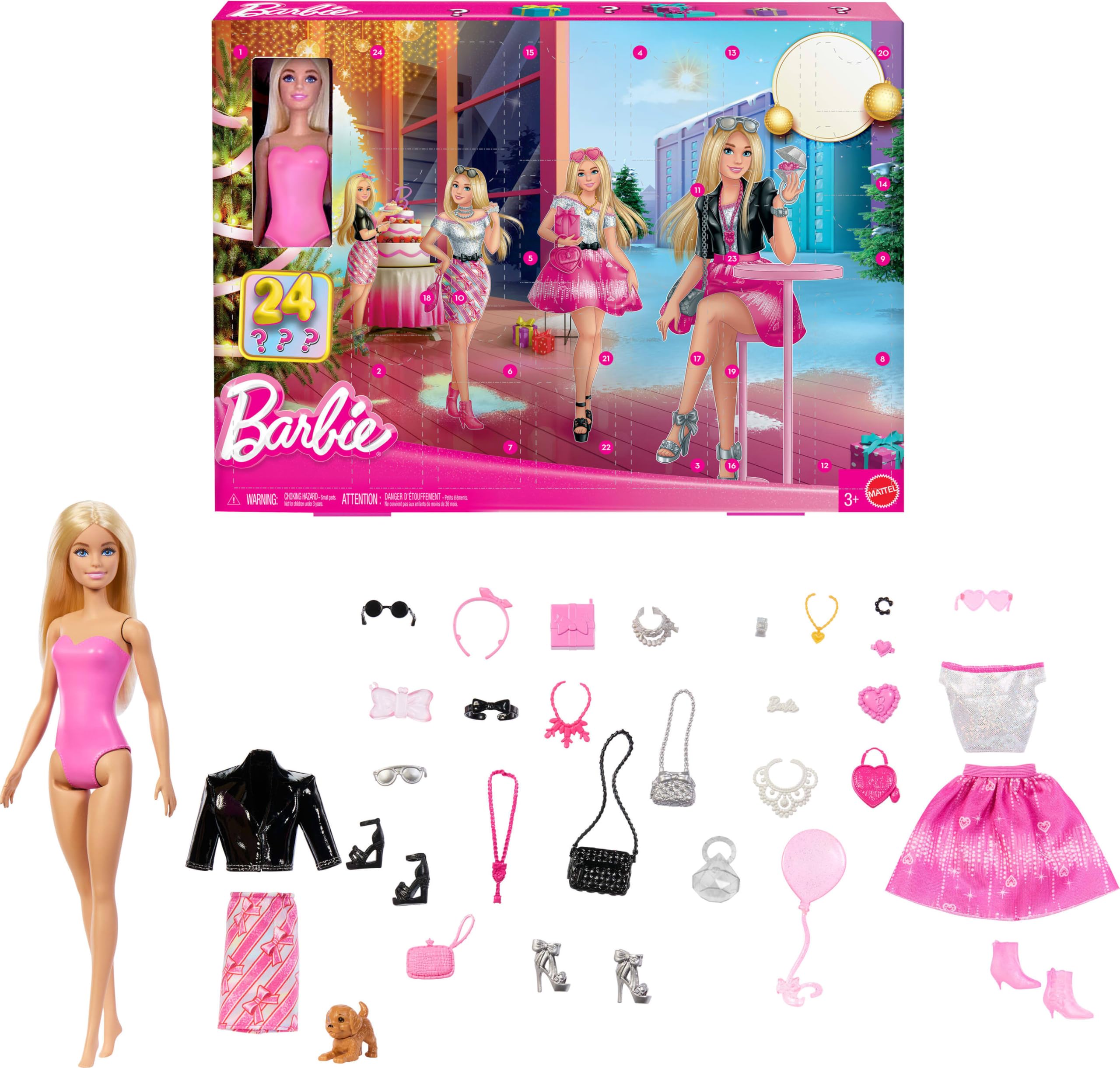 Amazon.com: Barbie Doll Advent Calendar with 24 Accessories