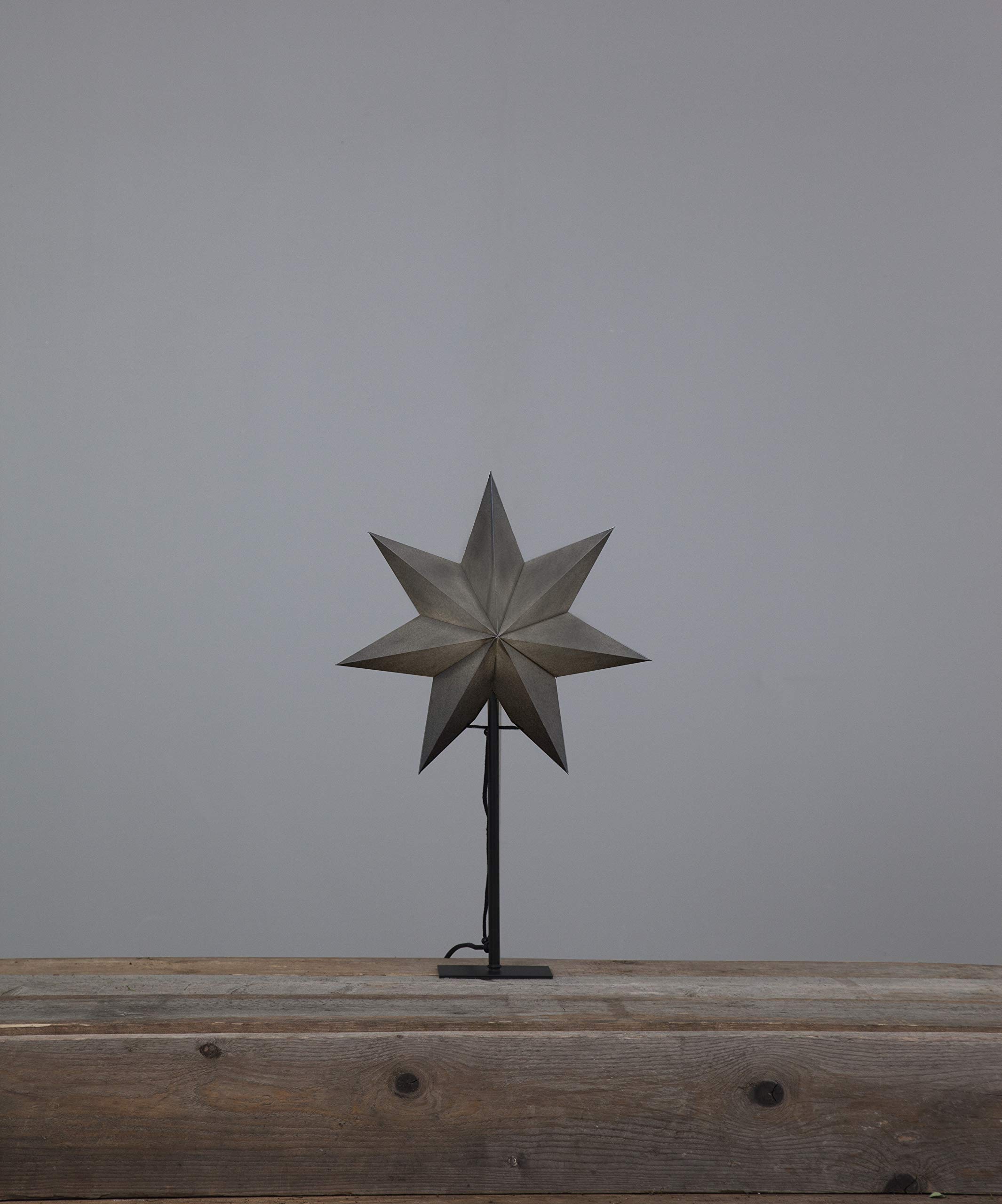 Weihnachtsstern Mit Stnder Elektrisch Beleuchteter Weihnachtsstern Stehend  100cm - Papierstern Lampe Fr Fenster & Innen