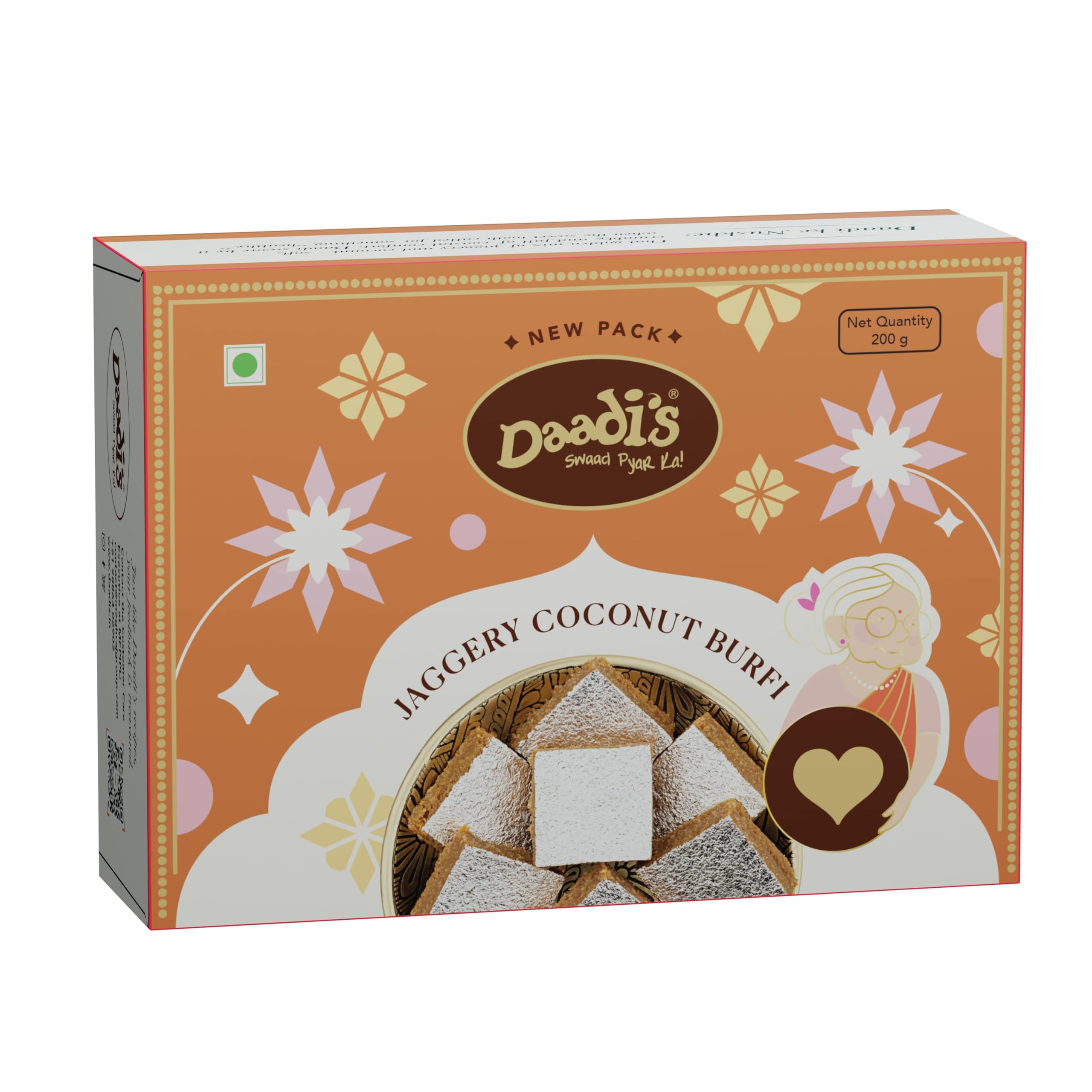 Daadi's Jaggery Coconut Burfi Ghee, 200g