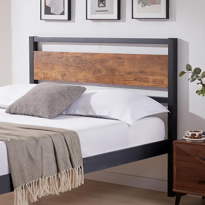Amazon.com - anwickjeff Wood Headboard Queen Size Bed, Easy Assembly ...