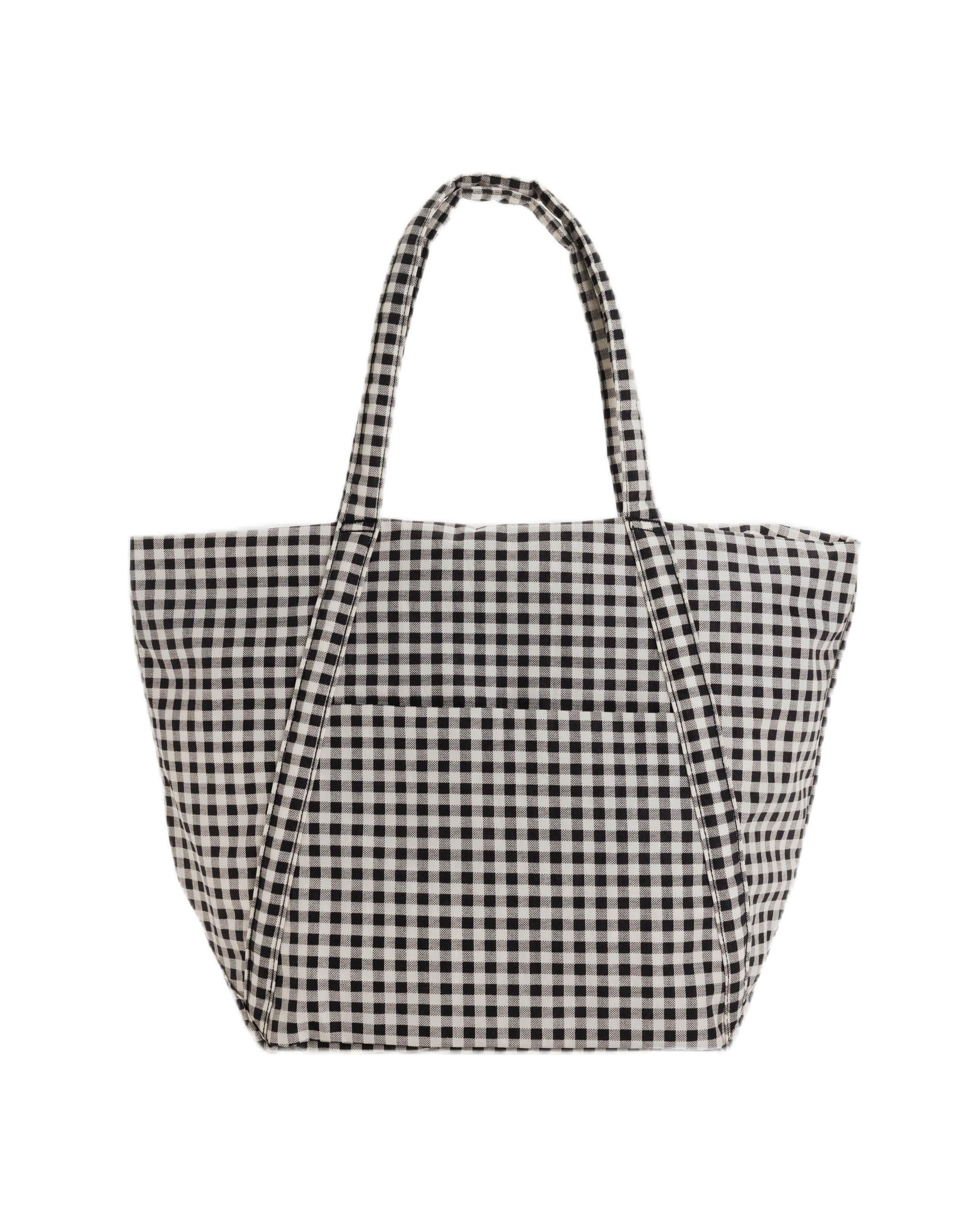 BAGGU Cloud Bag - Black & White Gingham