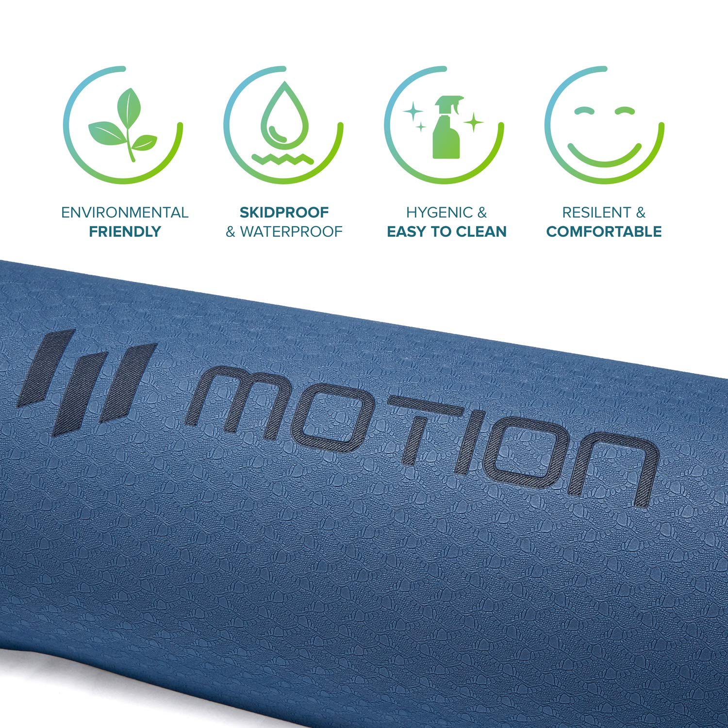 Hatha Yoga Large TPE Yoga Mat 6'x4'x1/2" Extra Thick Non-Slip Exercise Mat - For Yoga Pilates