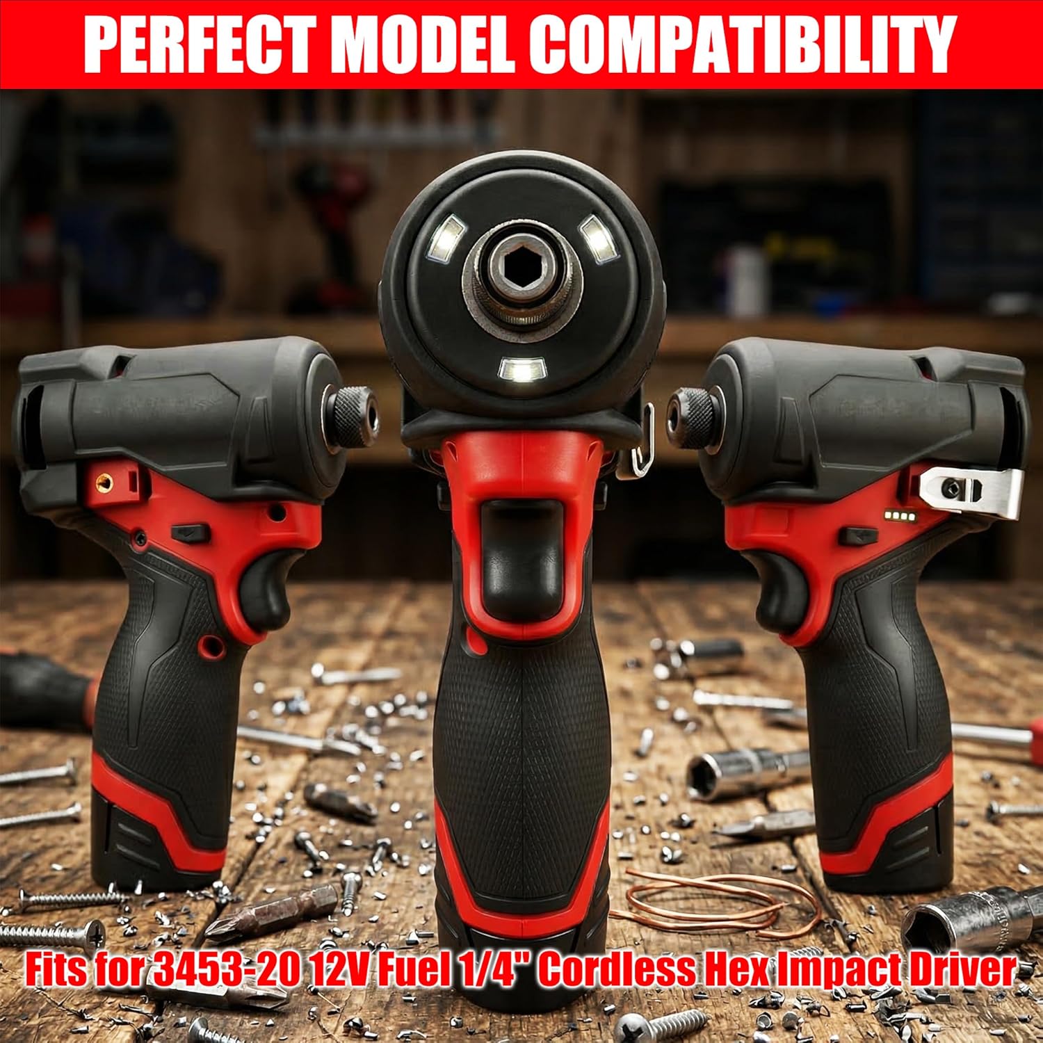 49-16-3453 Protective Boot for Milwaukee M12 FUEL 1/4" Hex Impact Driver - Fits Model 3453-20